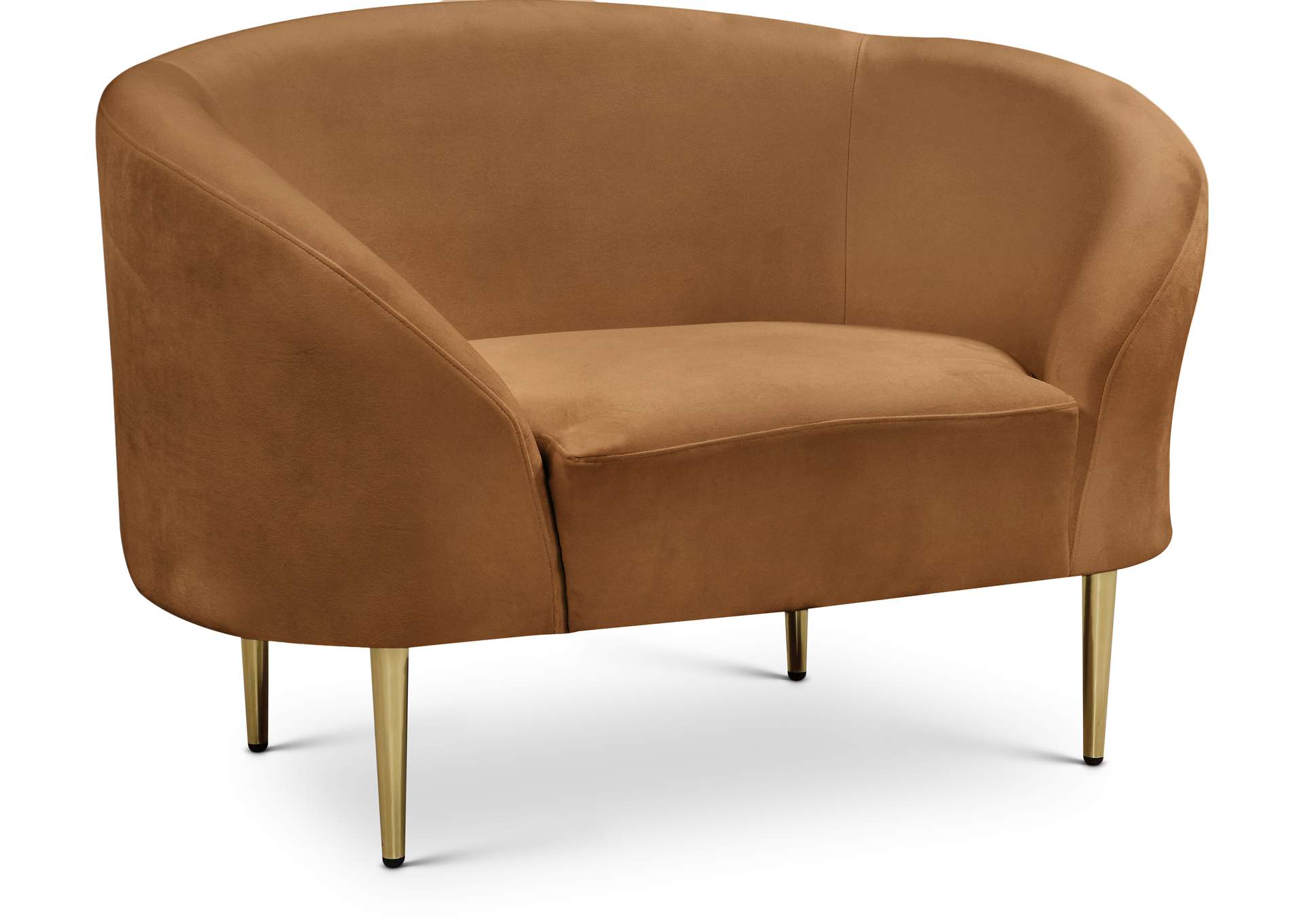 Ritz Saddle Velvet Chair,Meridian Furniture