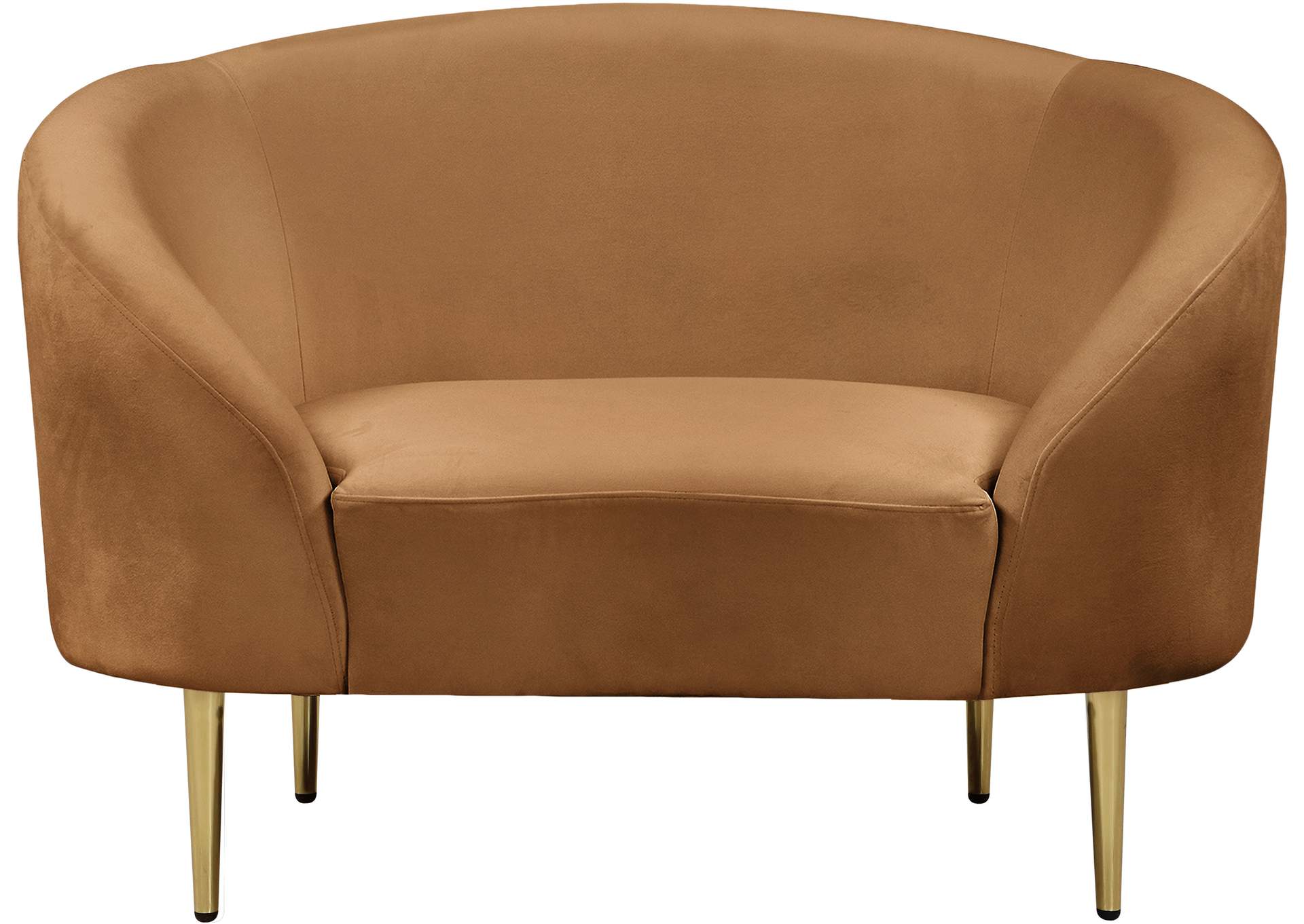 Ritz Saddle Velvet Chair,Meridian Furniture