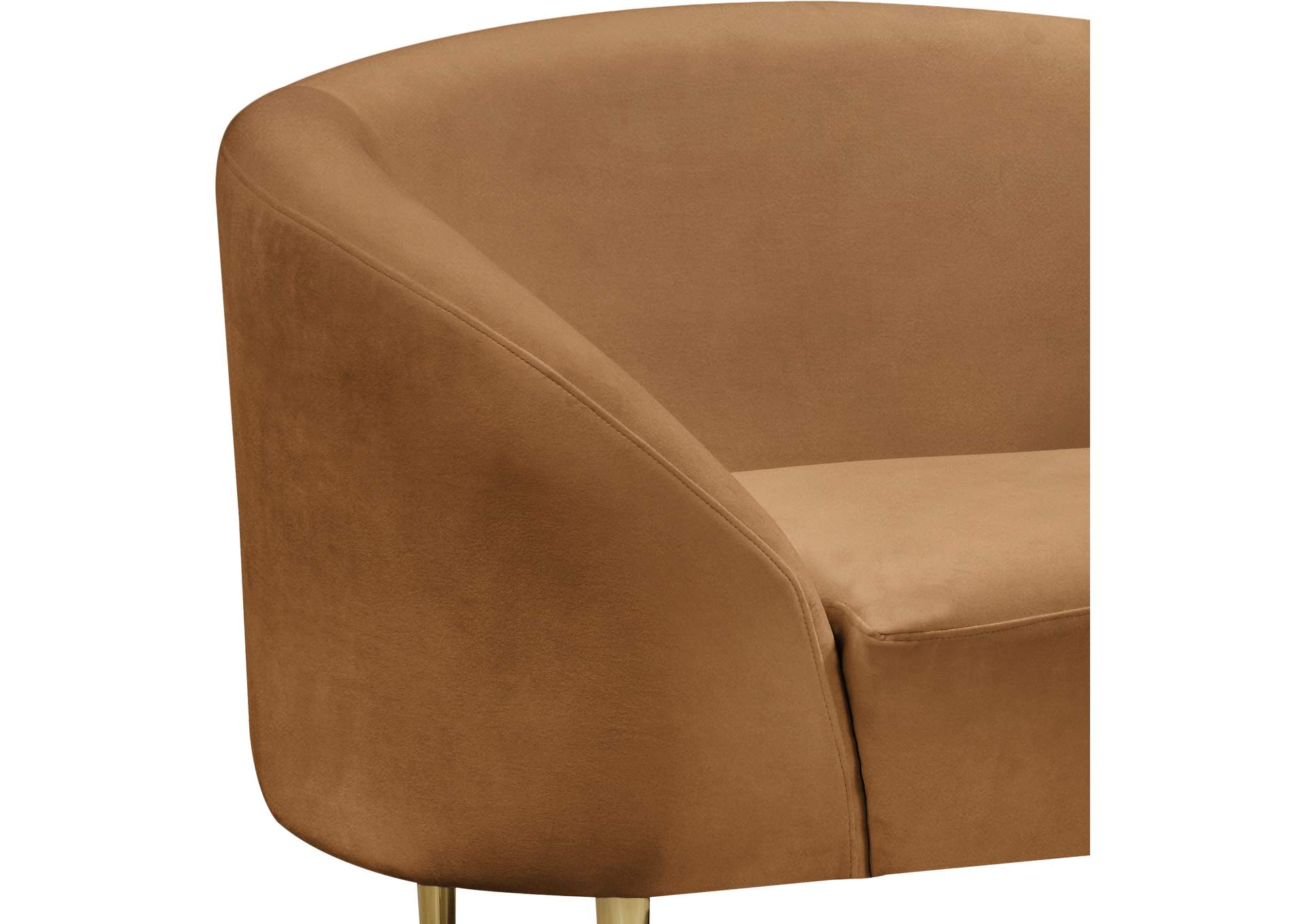 Ritz Saddle Velvet Chair,Meridian Furniture