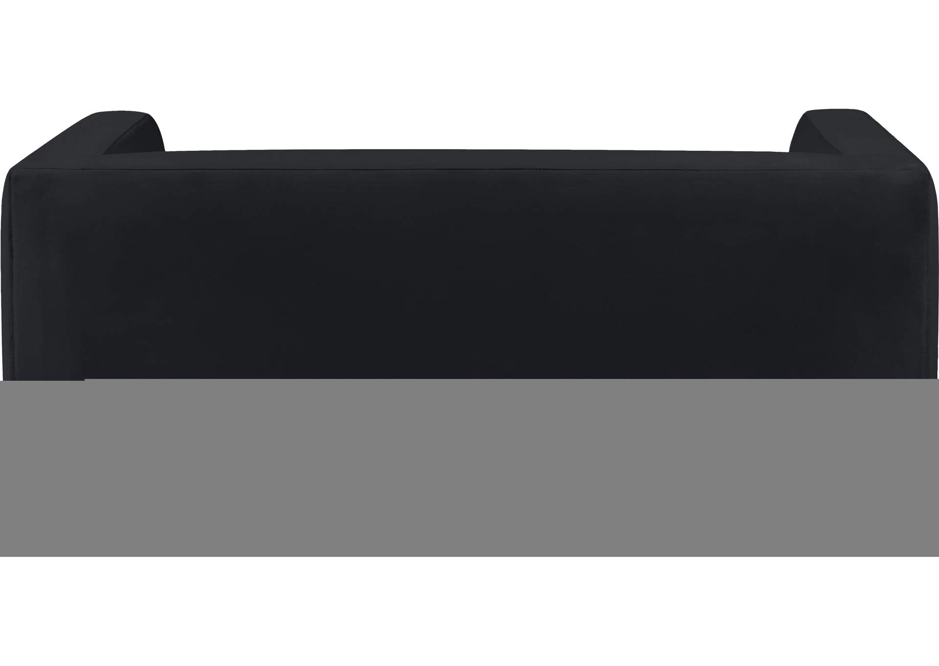 Henson Black Velvet Loveseat,Meridian Furniture