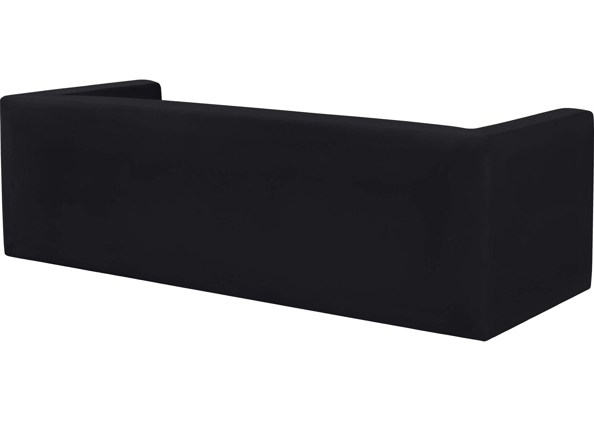 Henson Black Velvet Sofa,Meridian Furniture