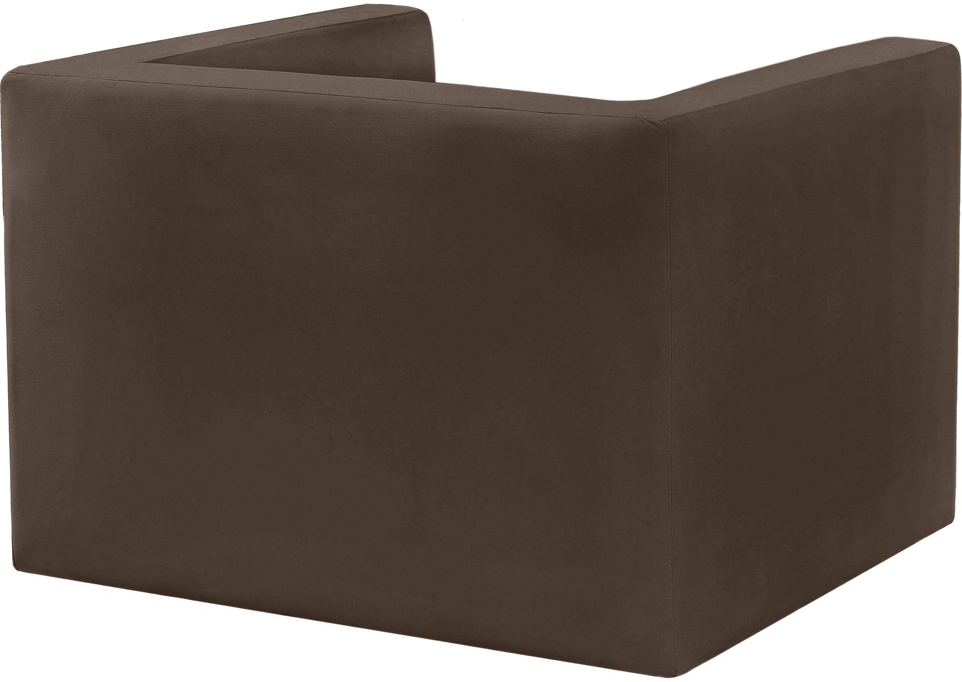 Henson Brown Velvet Chair,Meridian Furniture