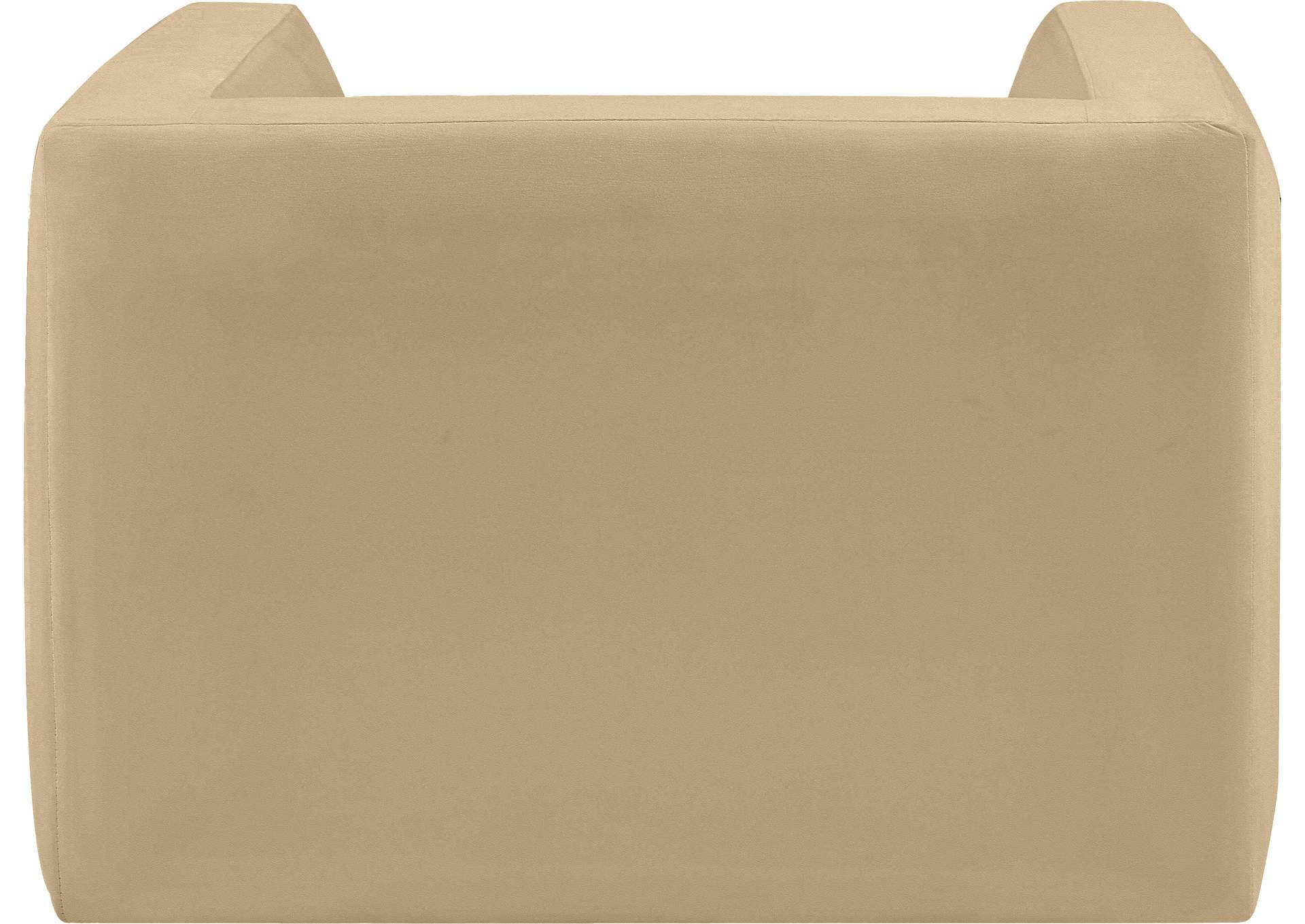 Henson Camel Velvet Chair,Meridian Furniture