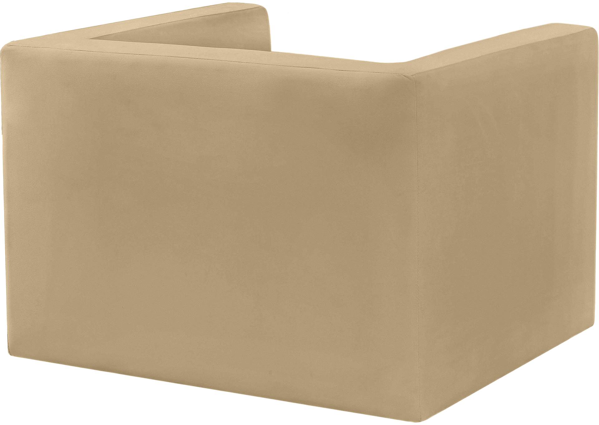 Henson Camel Velvet Chair,Meridian Furniture