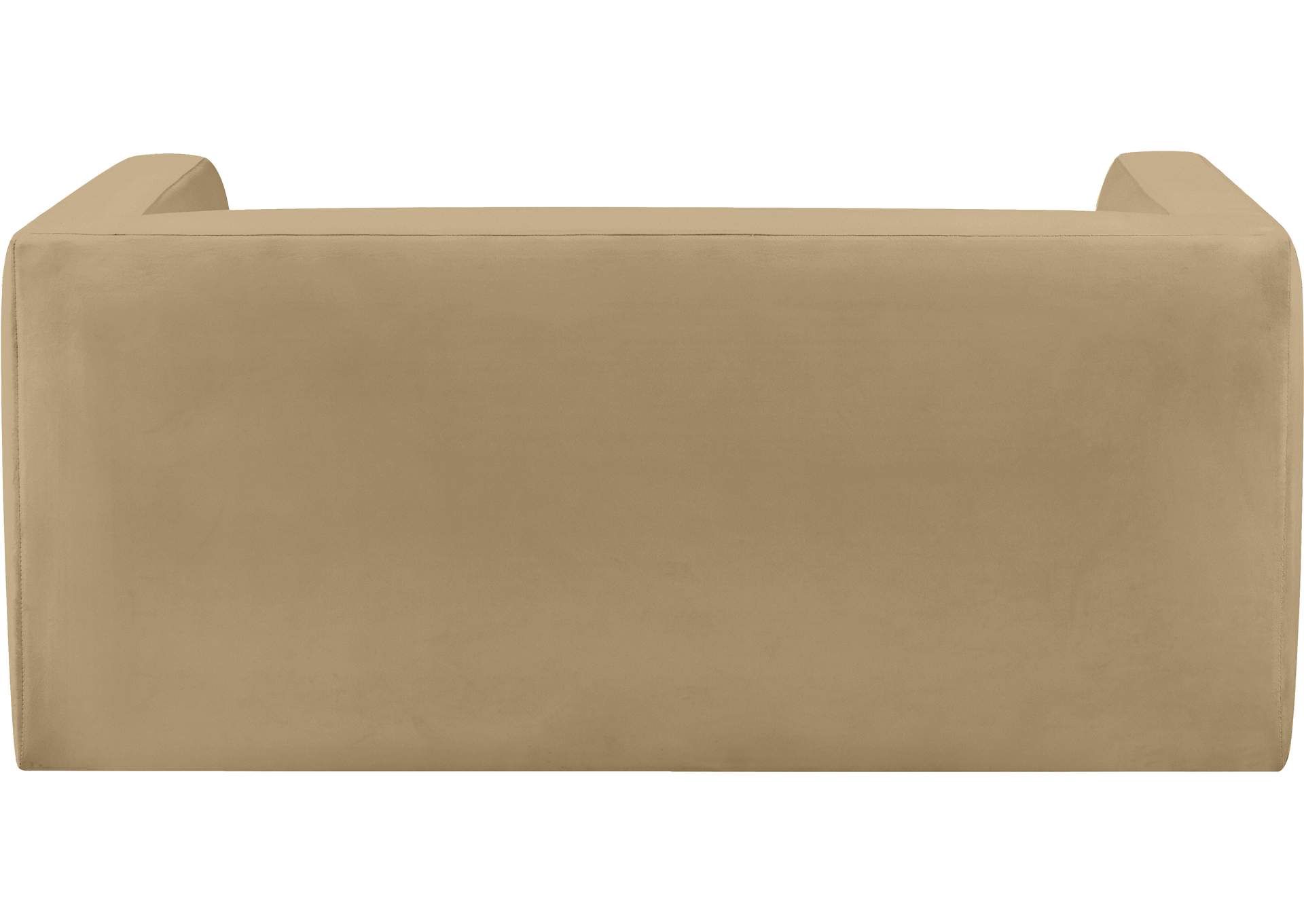 Henson Camel Velvet Loveseat,Meridian Furniture