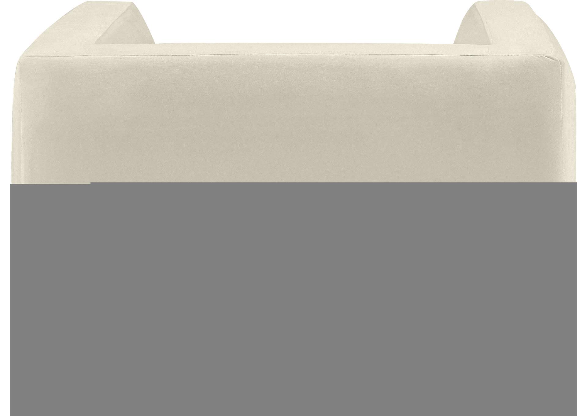 Henson Cream Velvet Chair,Meridian Furniture