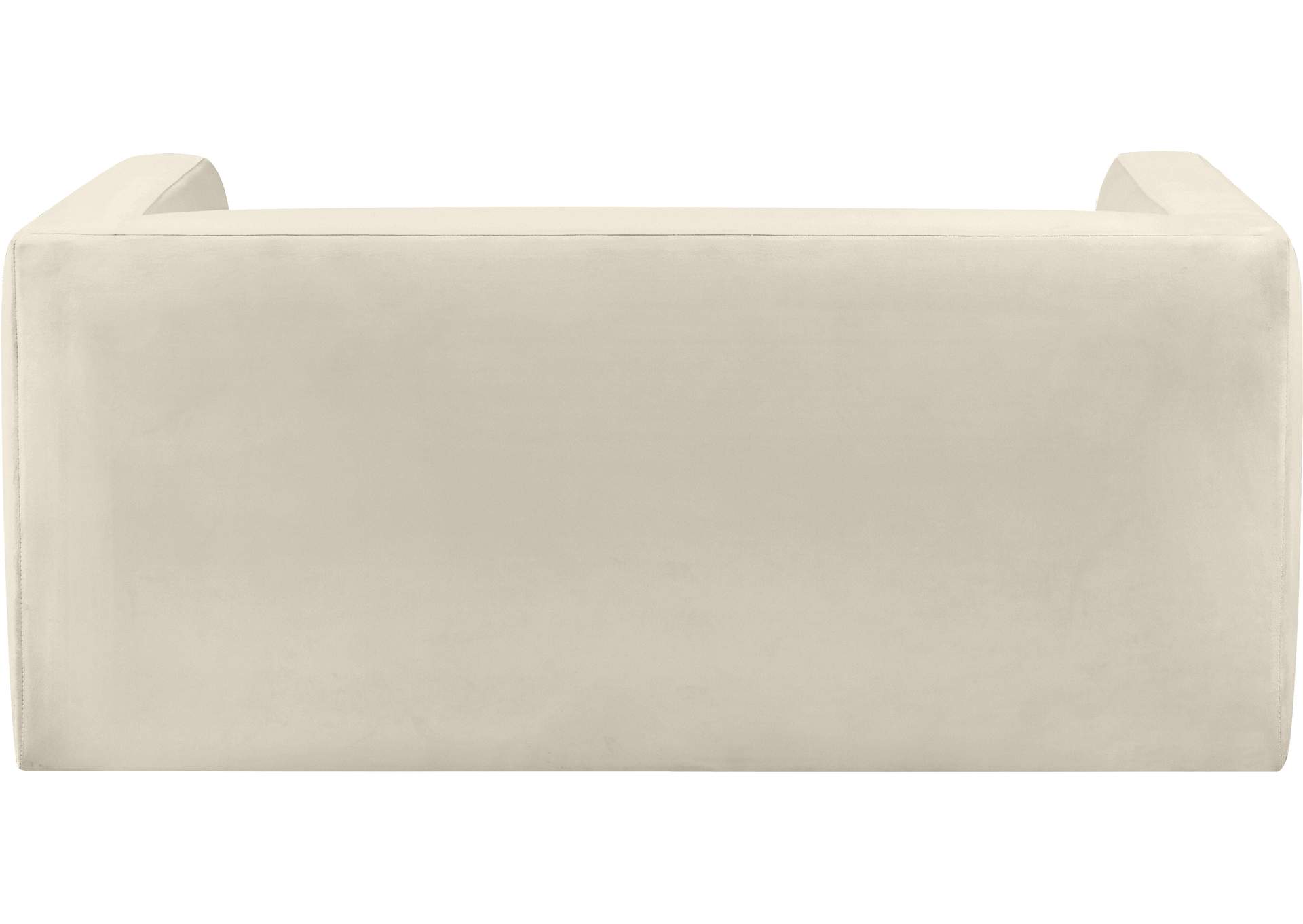 Henson Cream Velvet Loveseat,Meridian Furniture