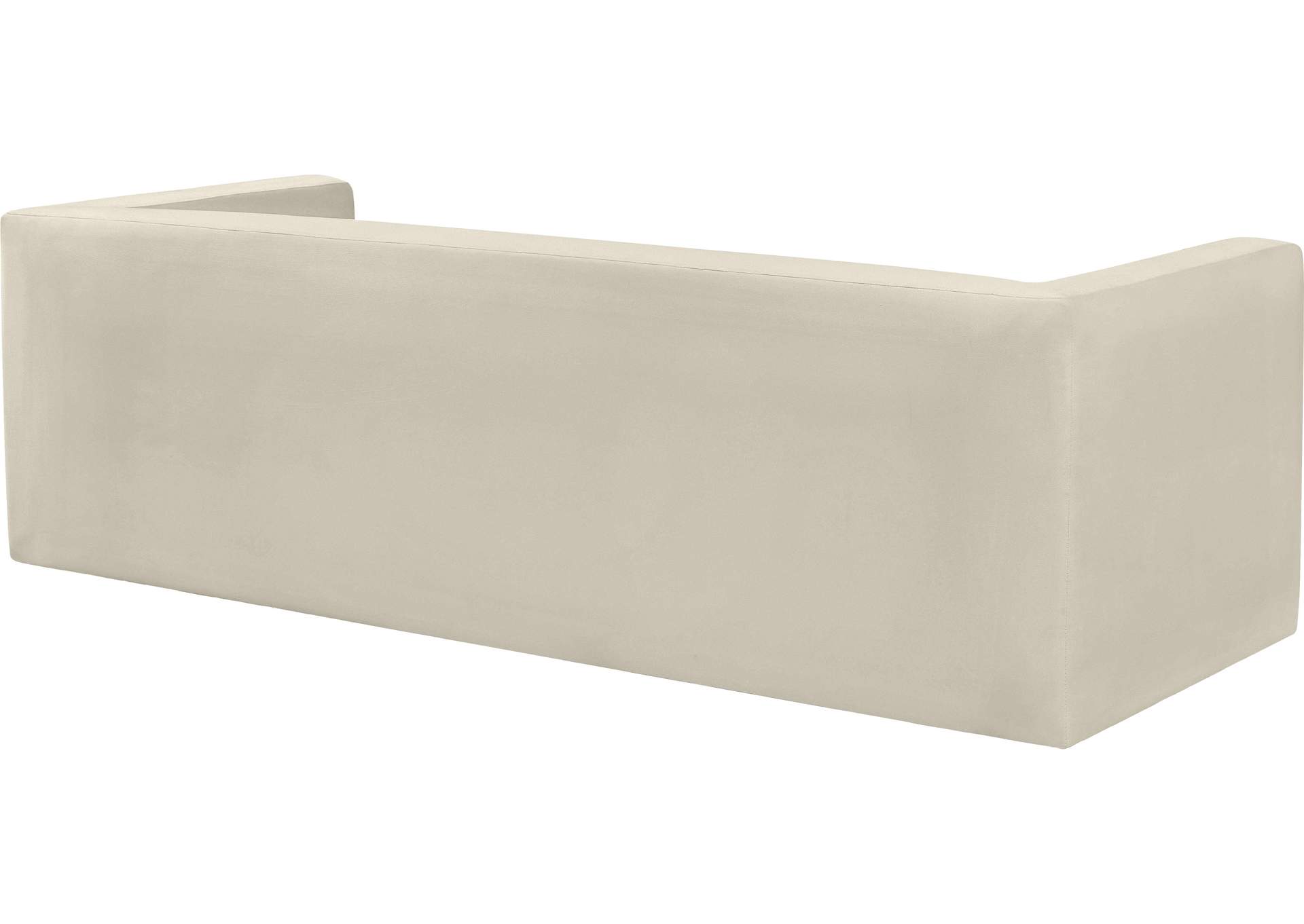 Henson Cream Velvet Sofa,Meridian Furniture