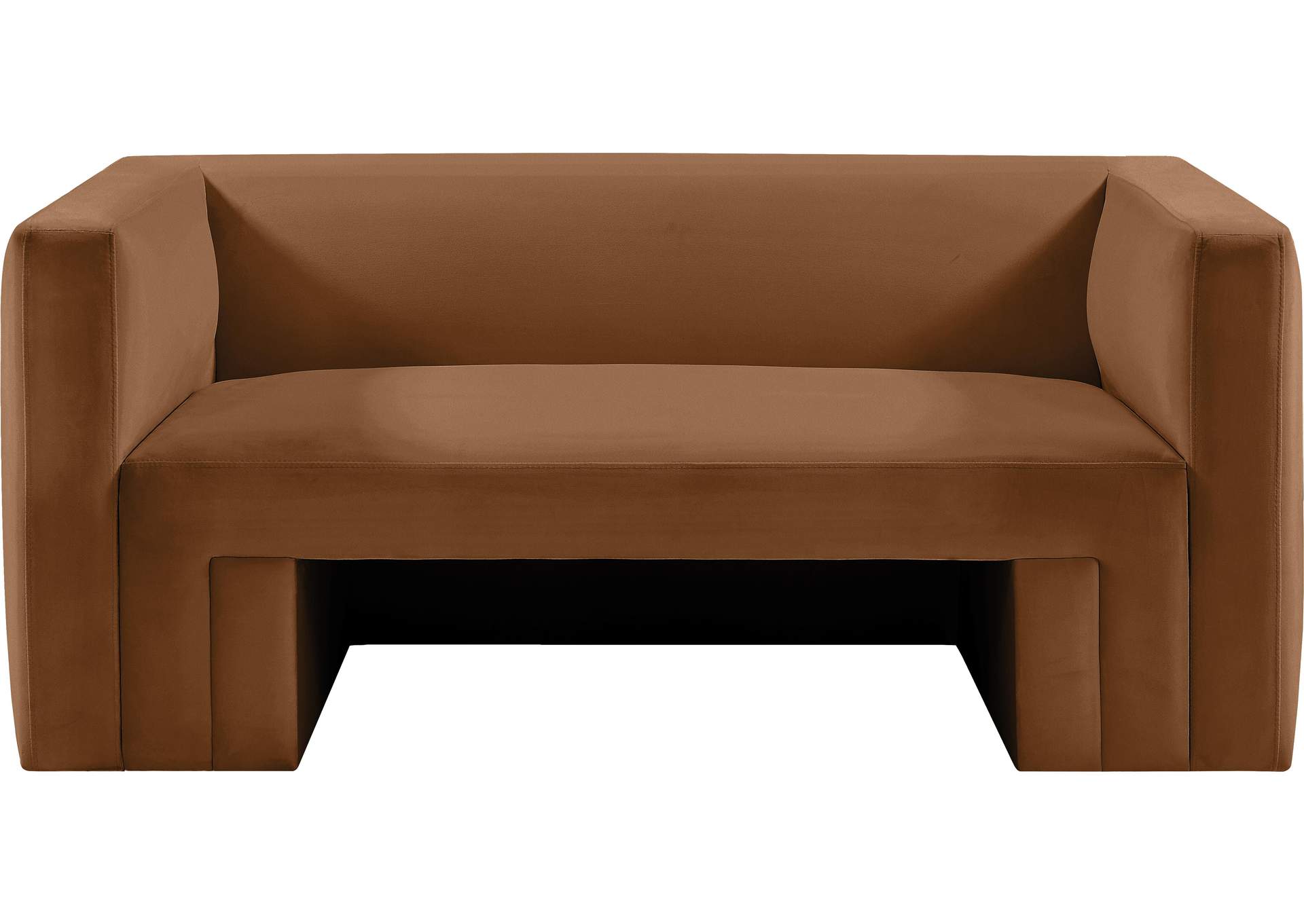 Henson Saddle Velvet Loveseat,Meridian Furniture