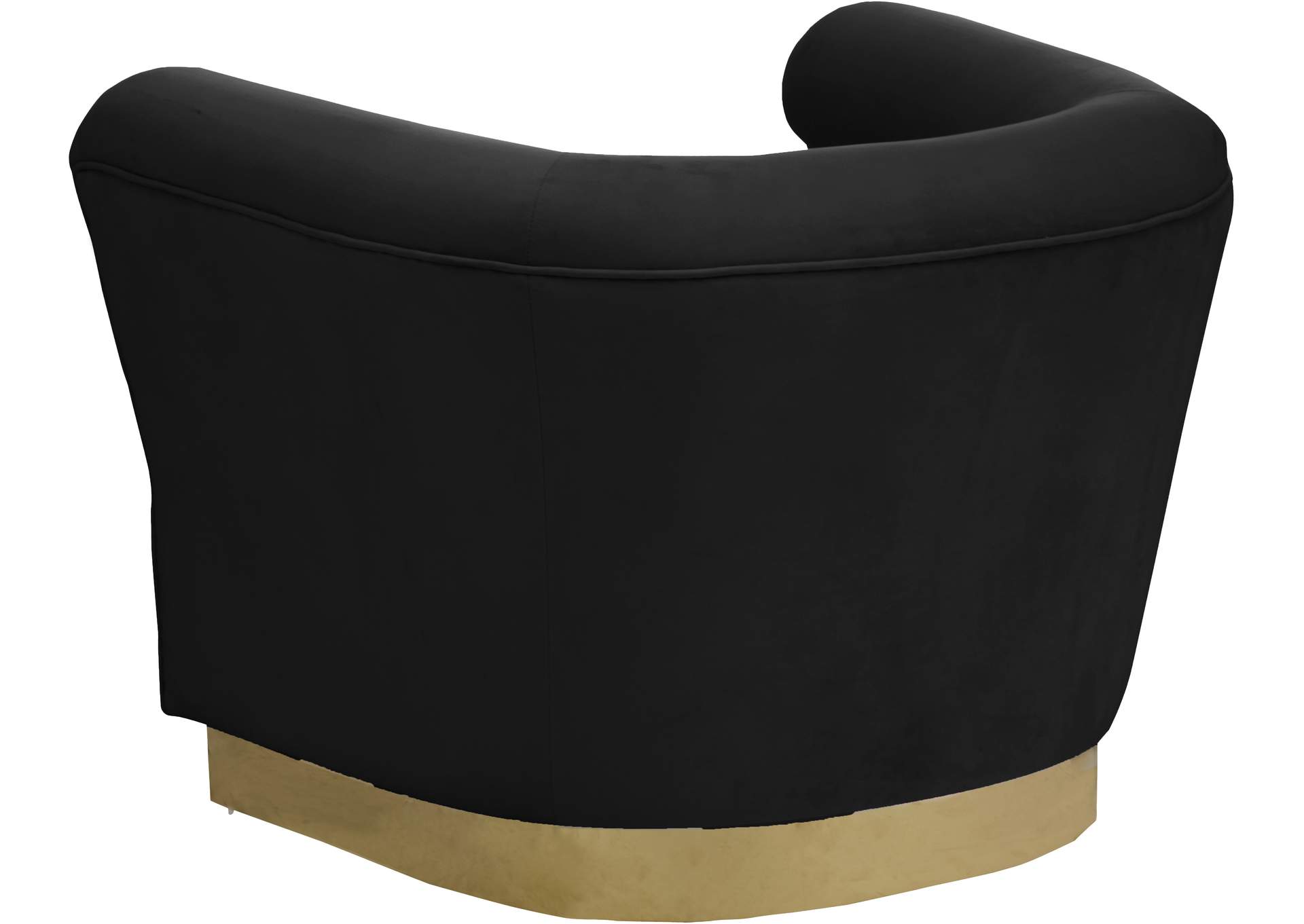 Bellini Black Velvet Chair,Meridian Furniture