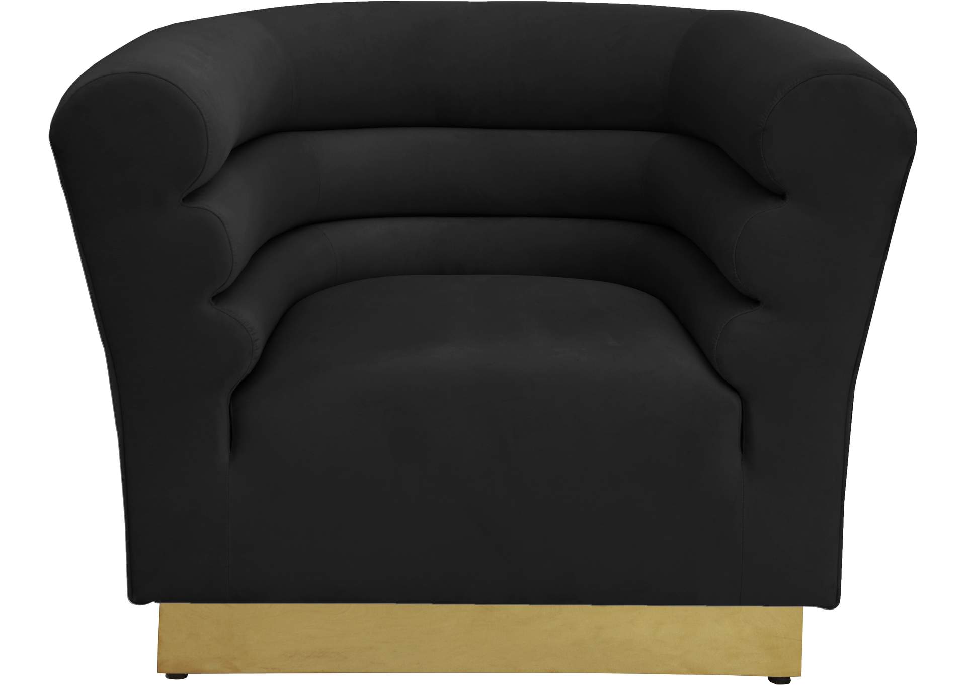 Bellini Black Velvet Chair,Meridian Furniture