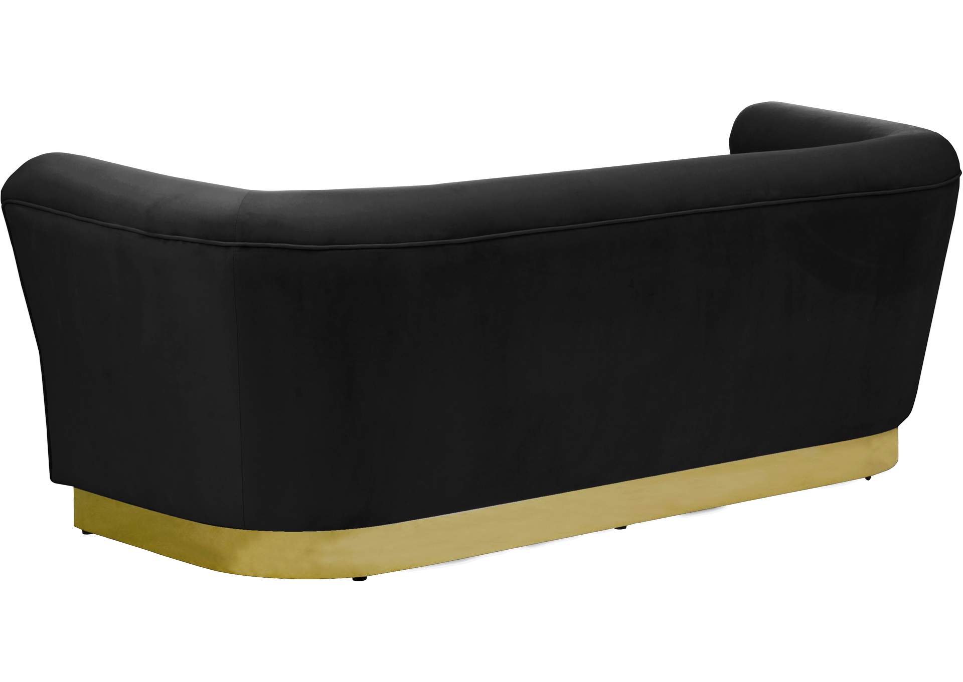 Bellini Black Velvet Sofa,Meridian Furniture