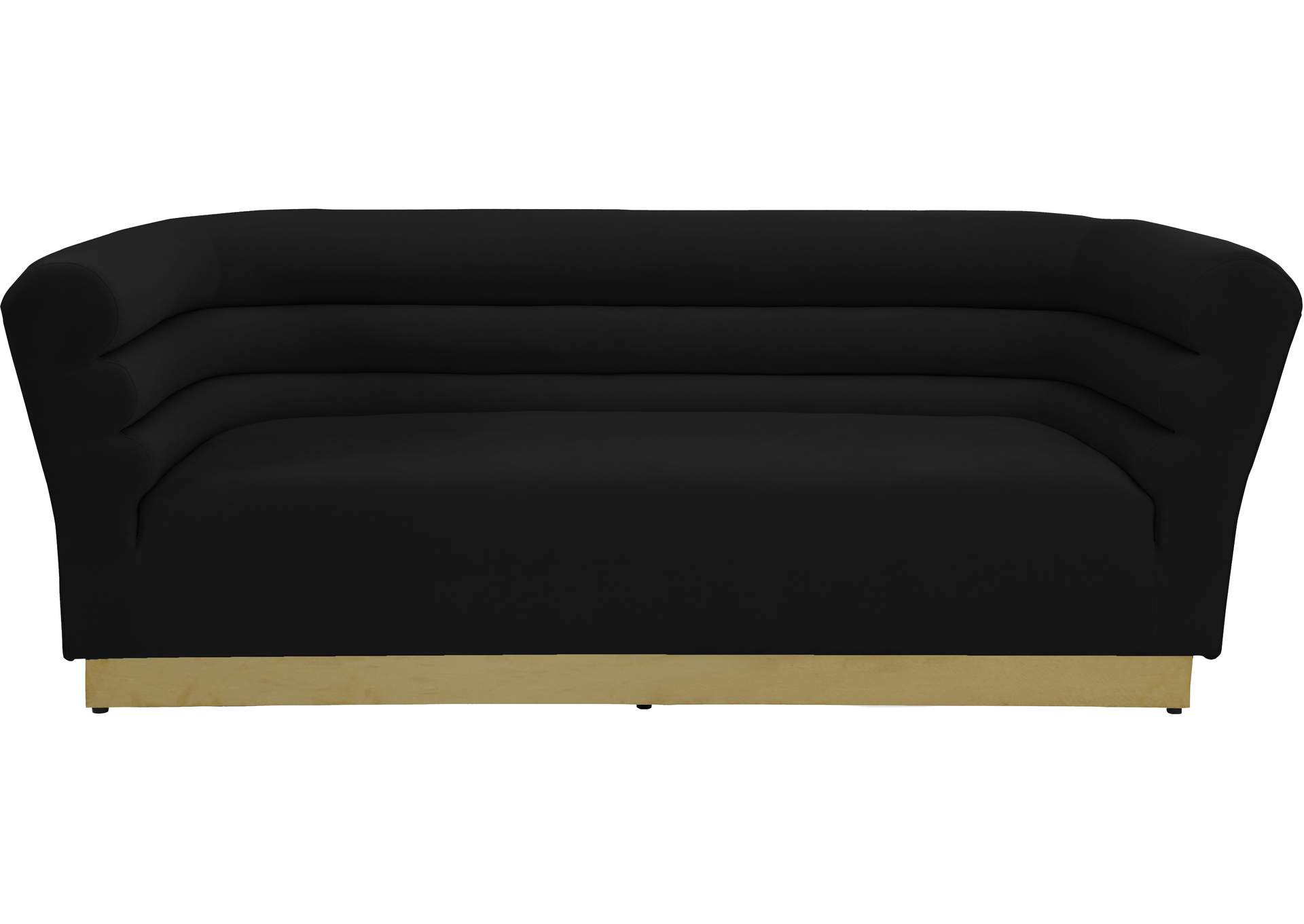 Bellini Black Velvet Sofa,Meridian Furniture