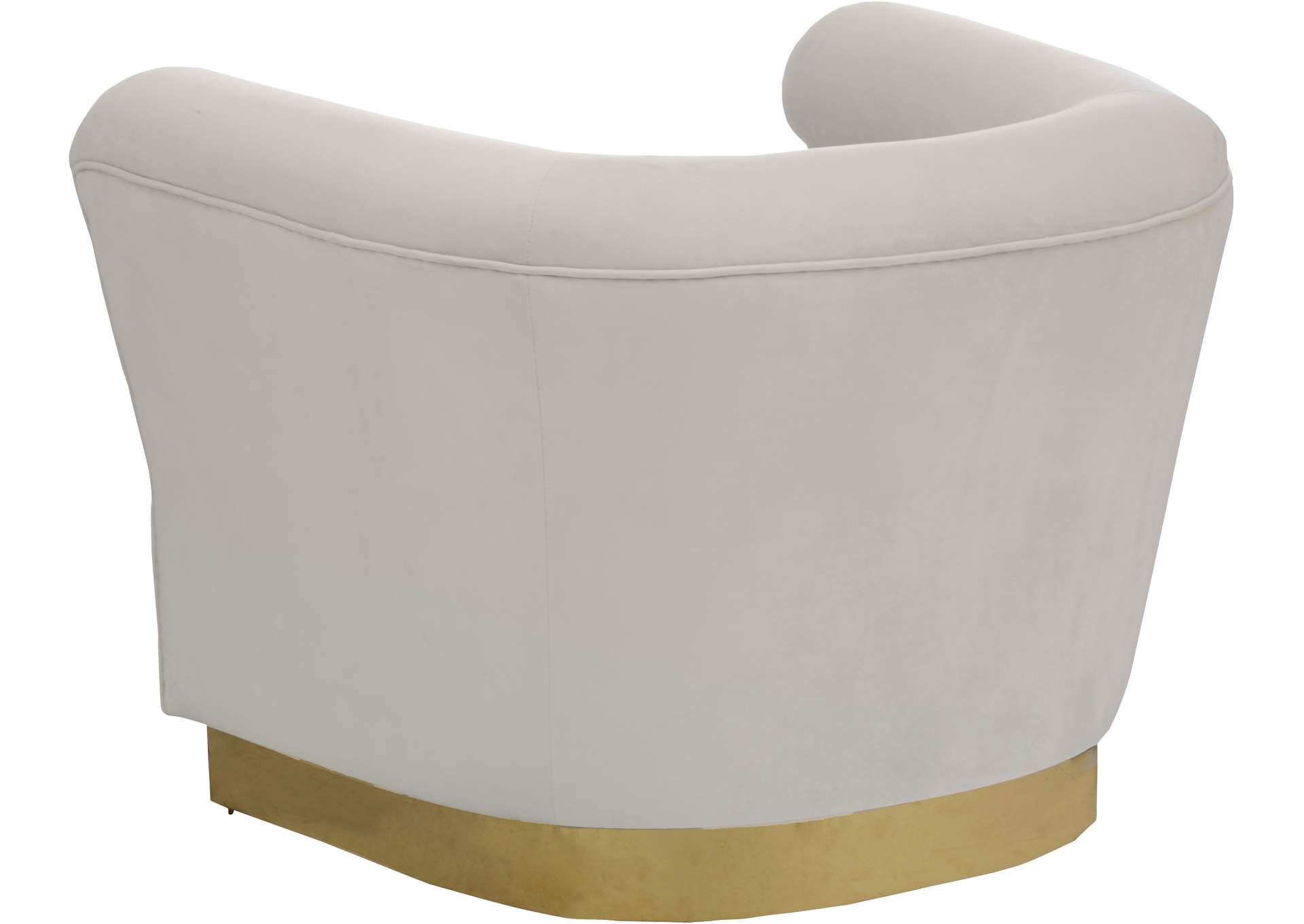 Bellini Cream Velvet Chair,Meridian Furniture