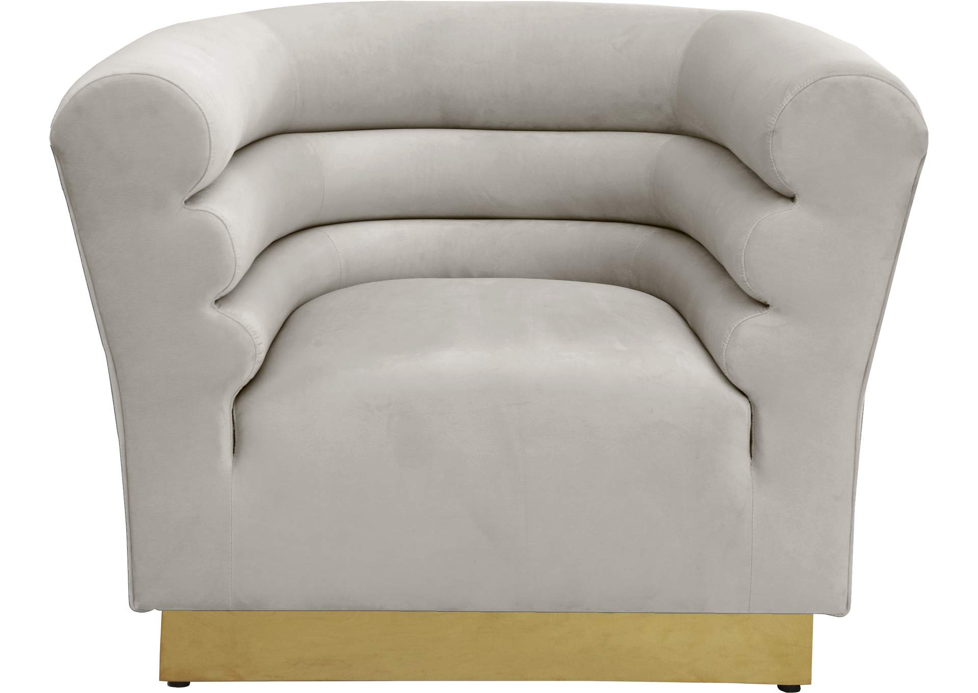 Bellini Cream Velvet Chair,Meridian Furniture