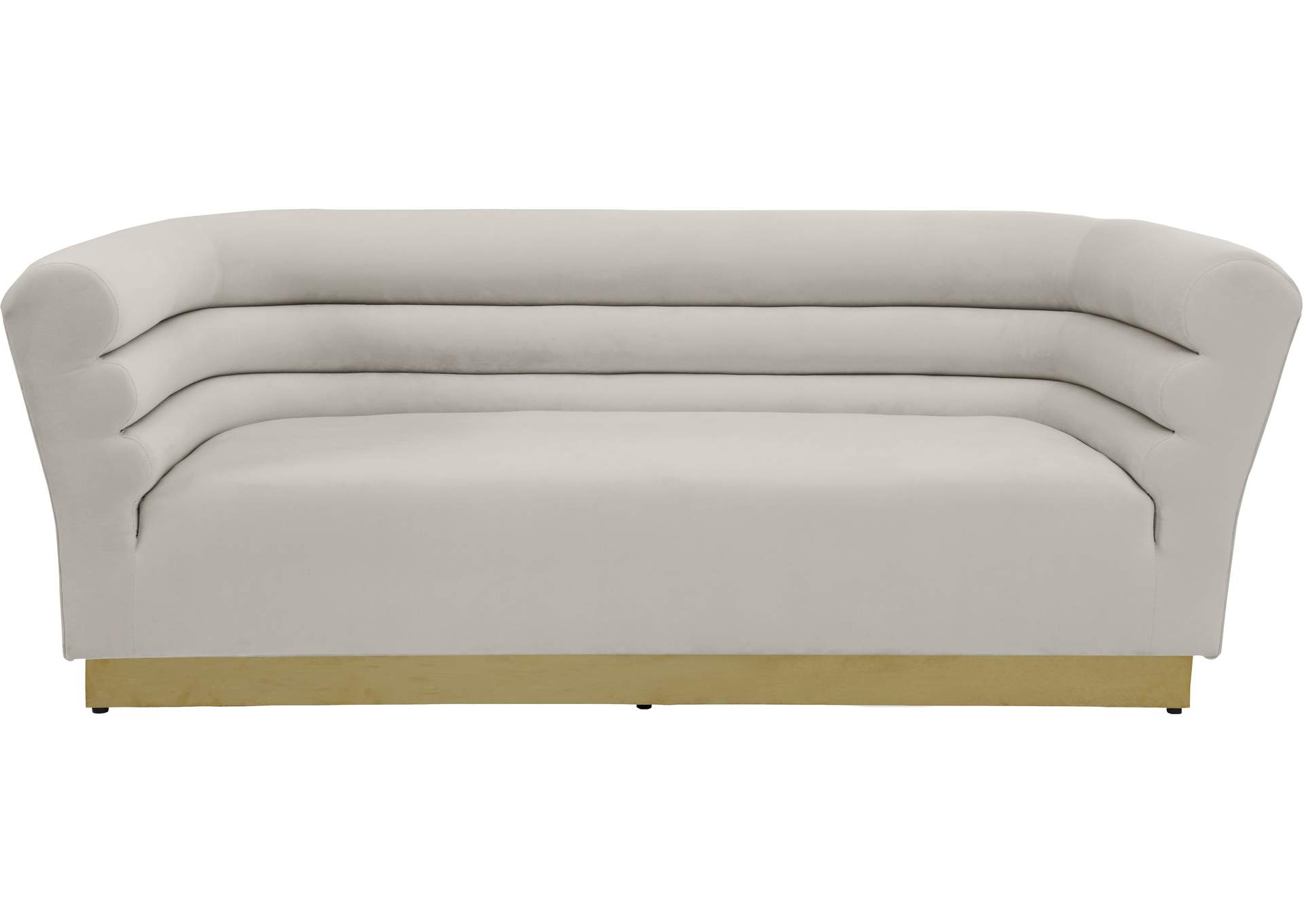 Bellini Cream Velvet Sofa,Meridian Furniture