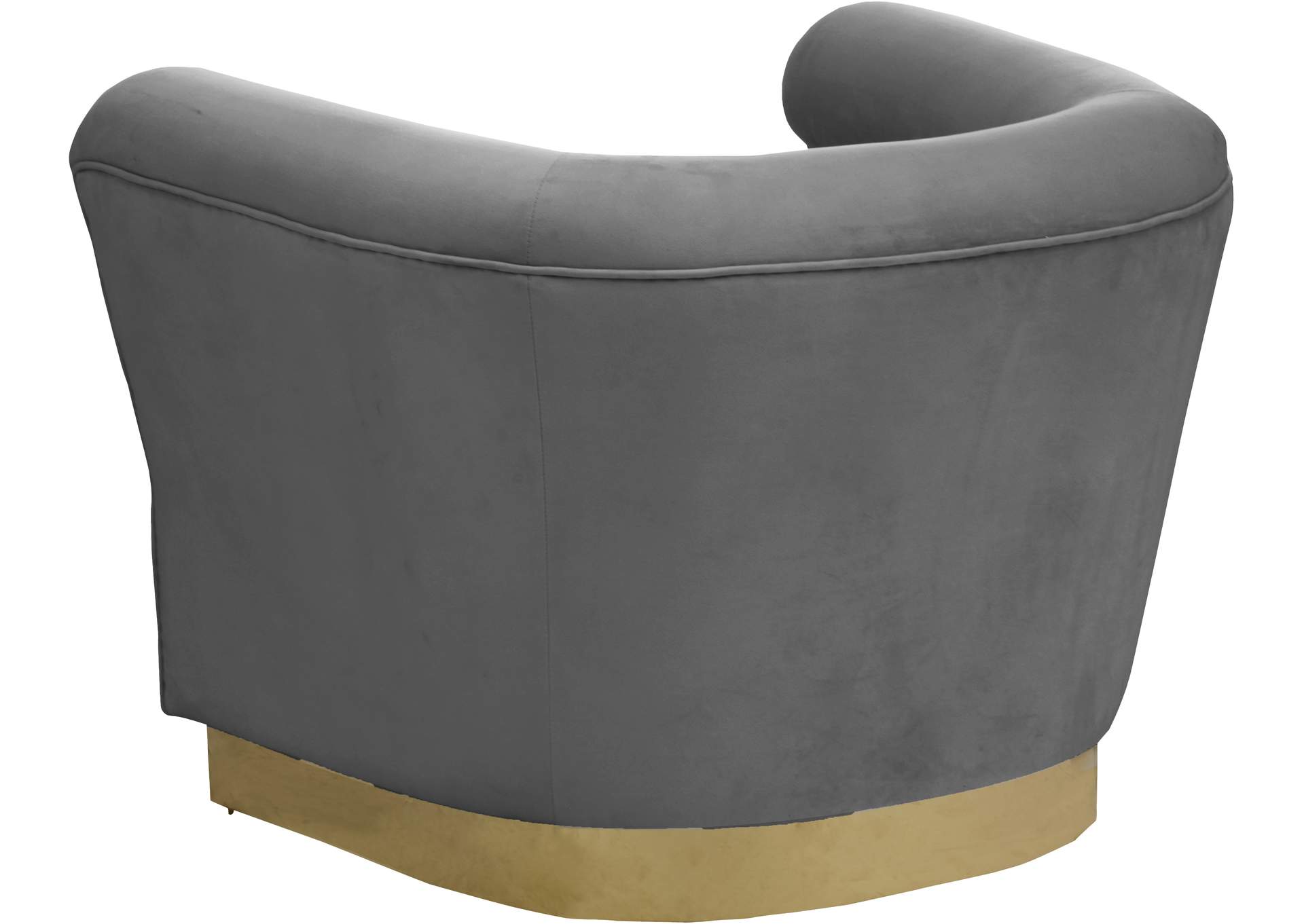 Bellini Grey Velvet Chair,Meridian Furniture