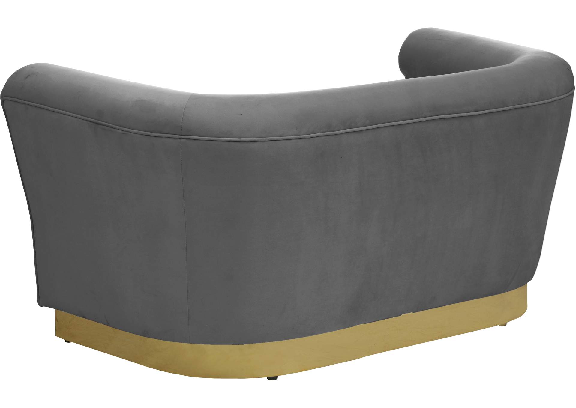 Bellini Grey Velvet Loveseat,Meridian Furniture