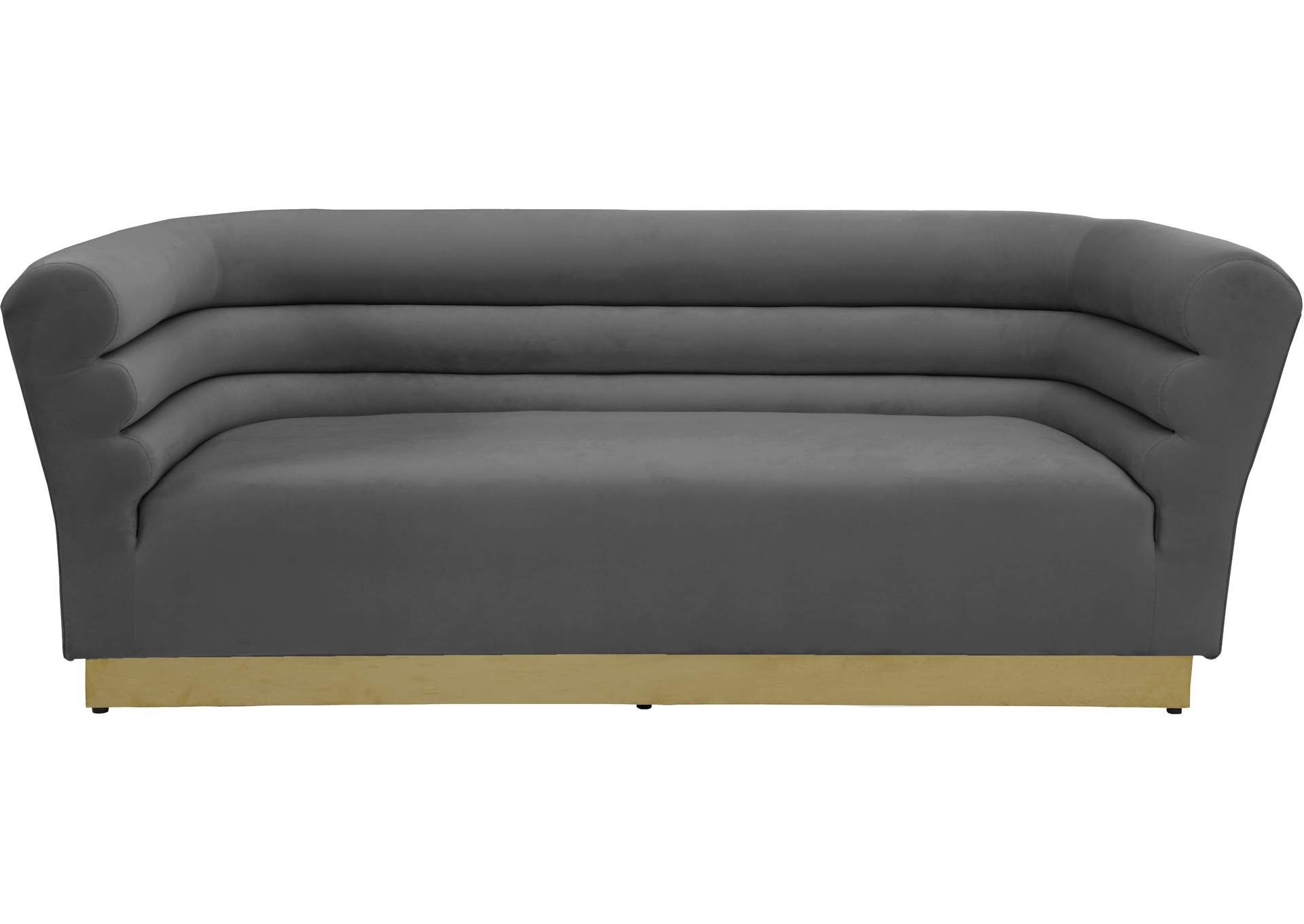 Bellini Grey Velvet Sofa,Meridian Furniture