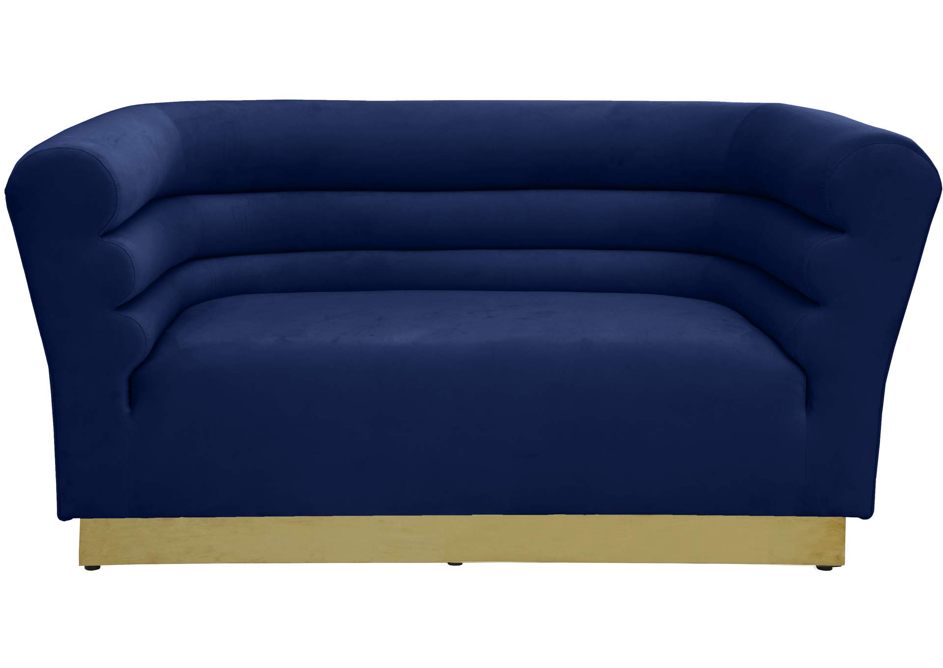 Bellini Navy Velvet Loveseat,Meridian Furniture