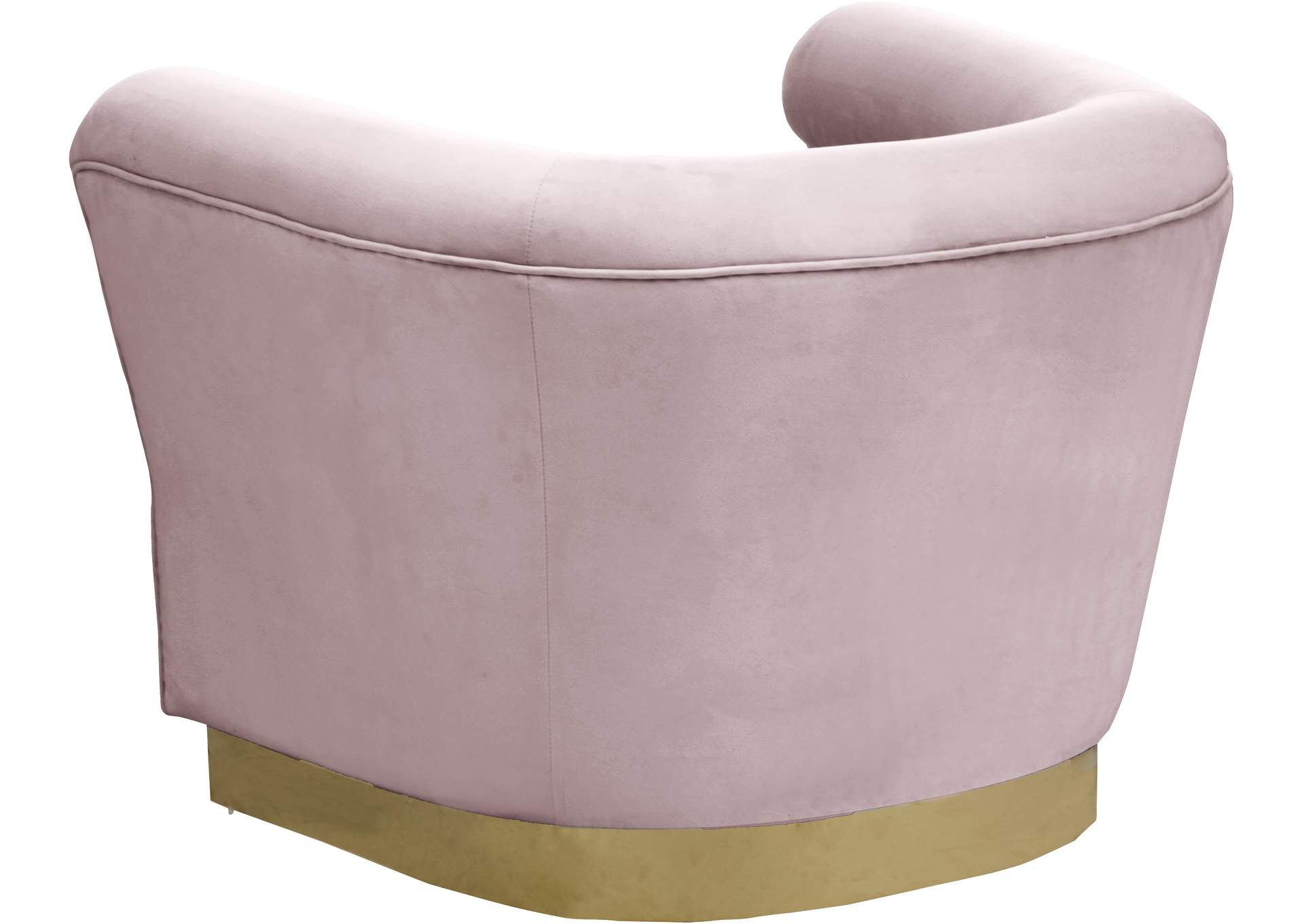 Bellini Pink Velvet Chair,Meridian Furniture