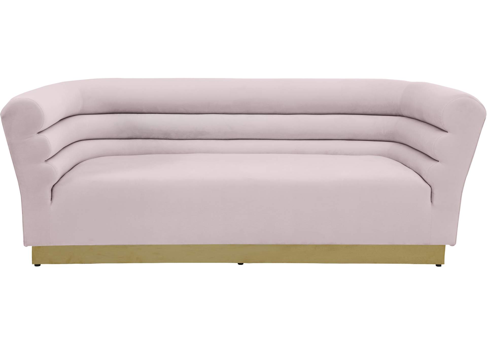 Bellini Pink Velvet Sofa,Meridian Furniture