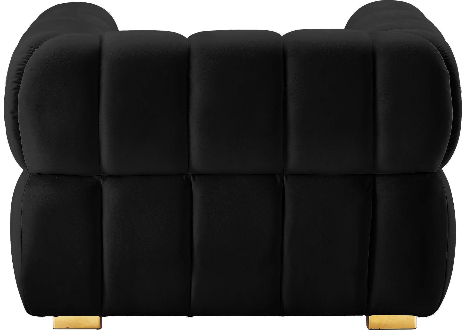 Gwen Black Velvet Chair,Meridian Furniture