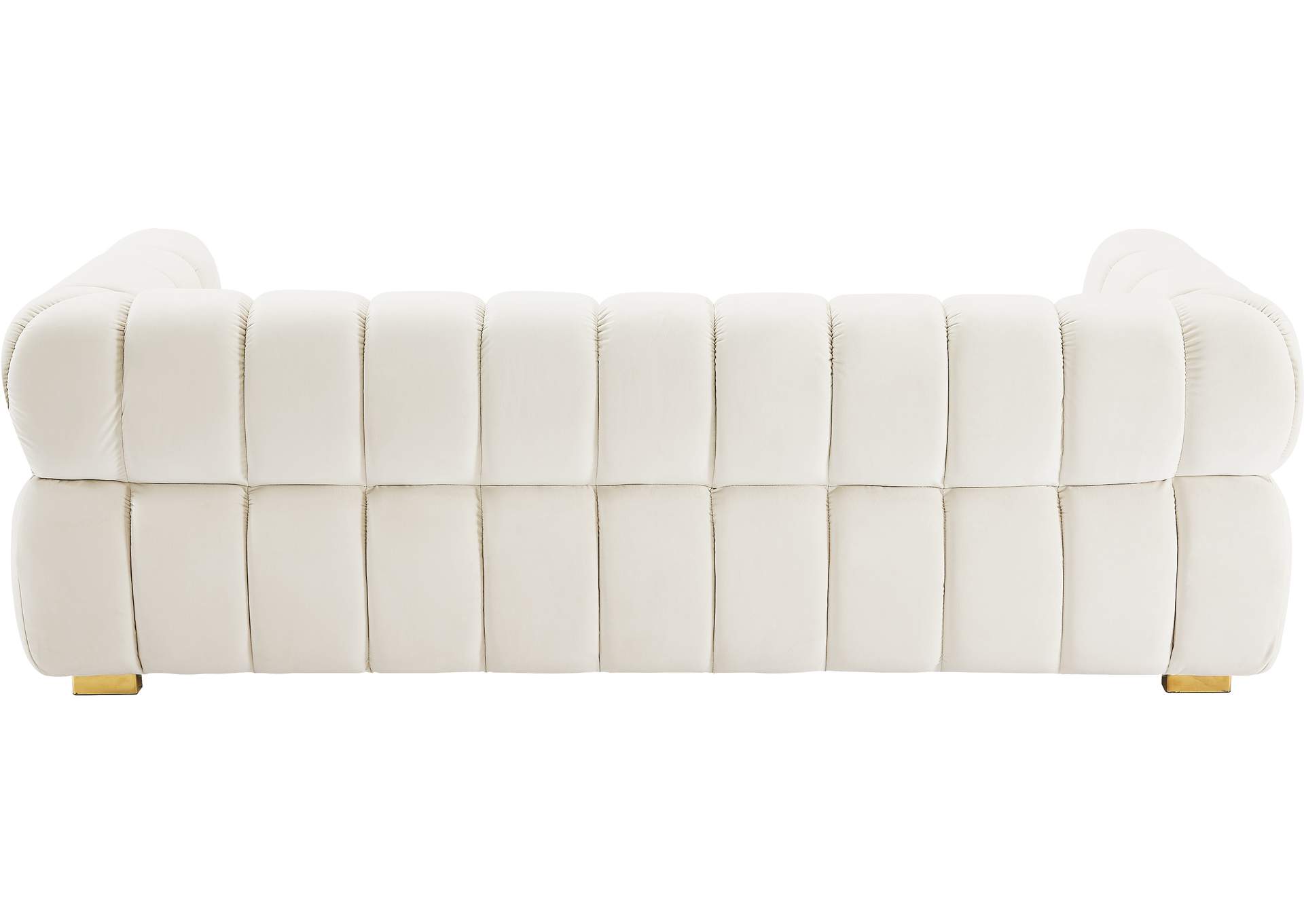 Gwen Cream Velvet Sofa,Meridian Furniture