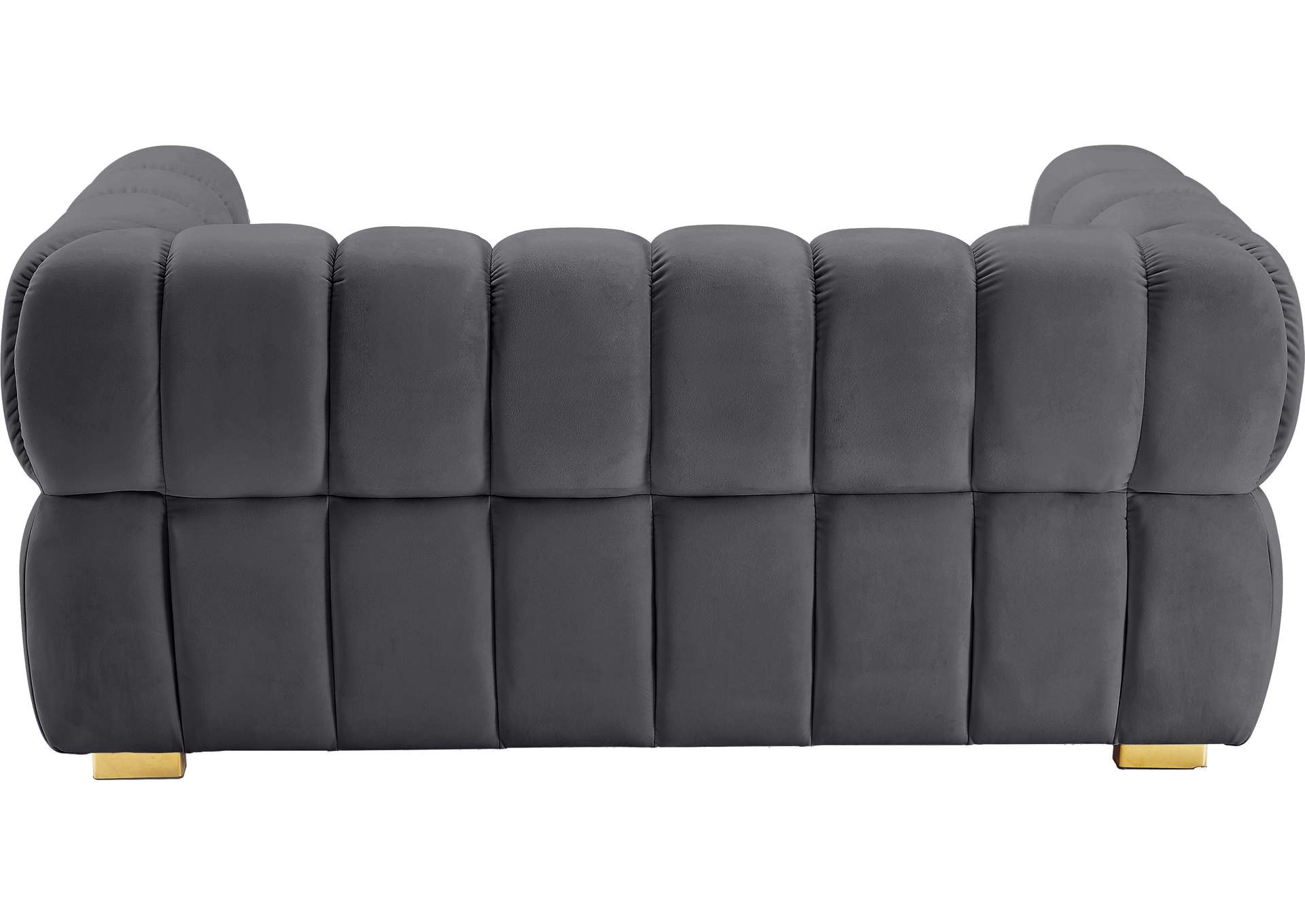 Gwen Grey Velvet Loveseat,Meridian Furniture