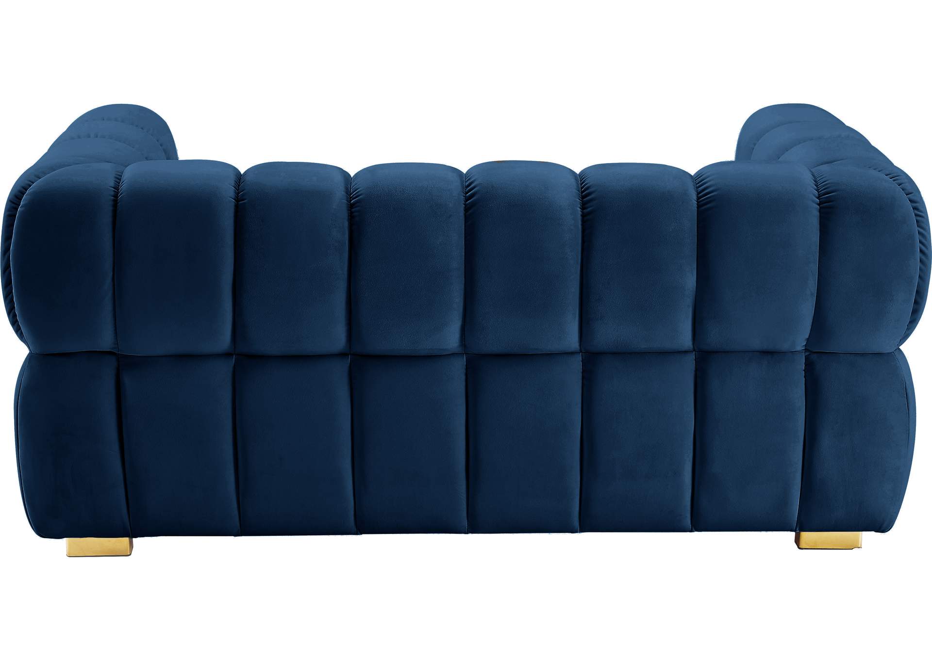 Gwen Navy Velvet Loveseat,Meridian Furniture