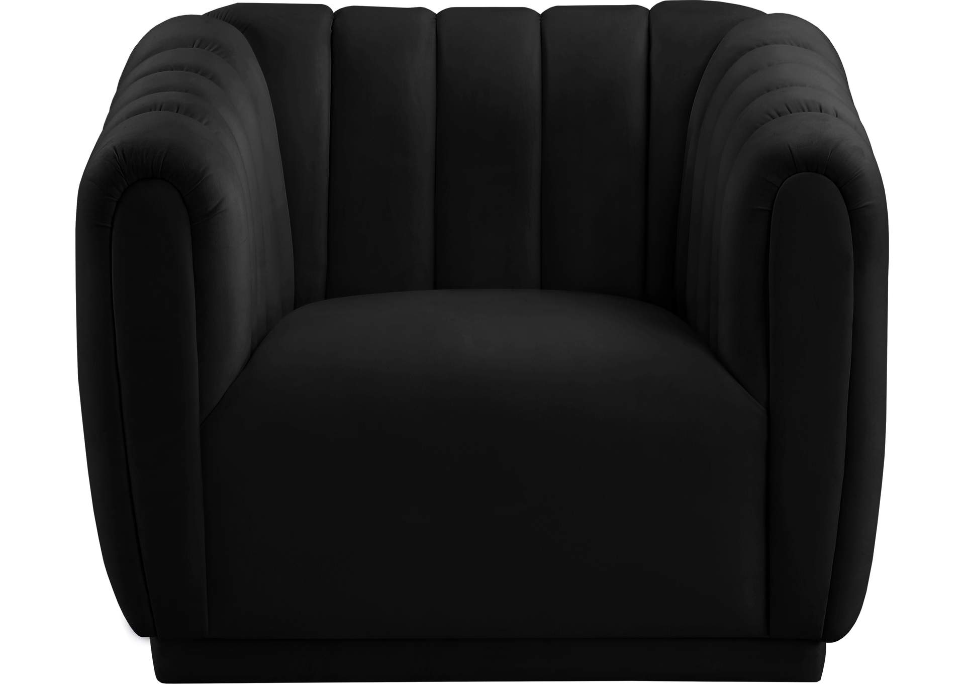 Dixie Black Velvet Chair,Meridian Furniture