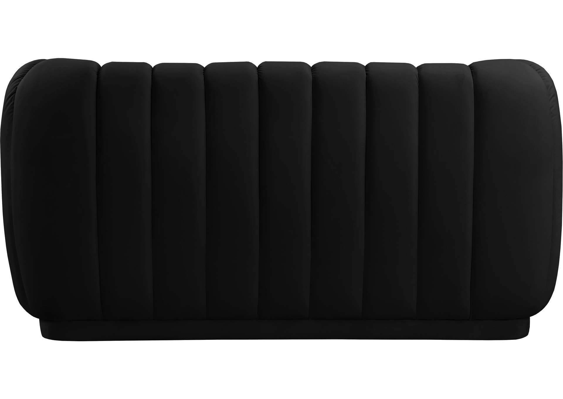 Dixie Black Velvet Loveseat,Meridian Furniture