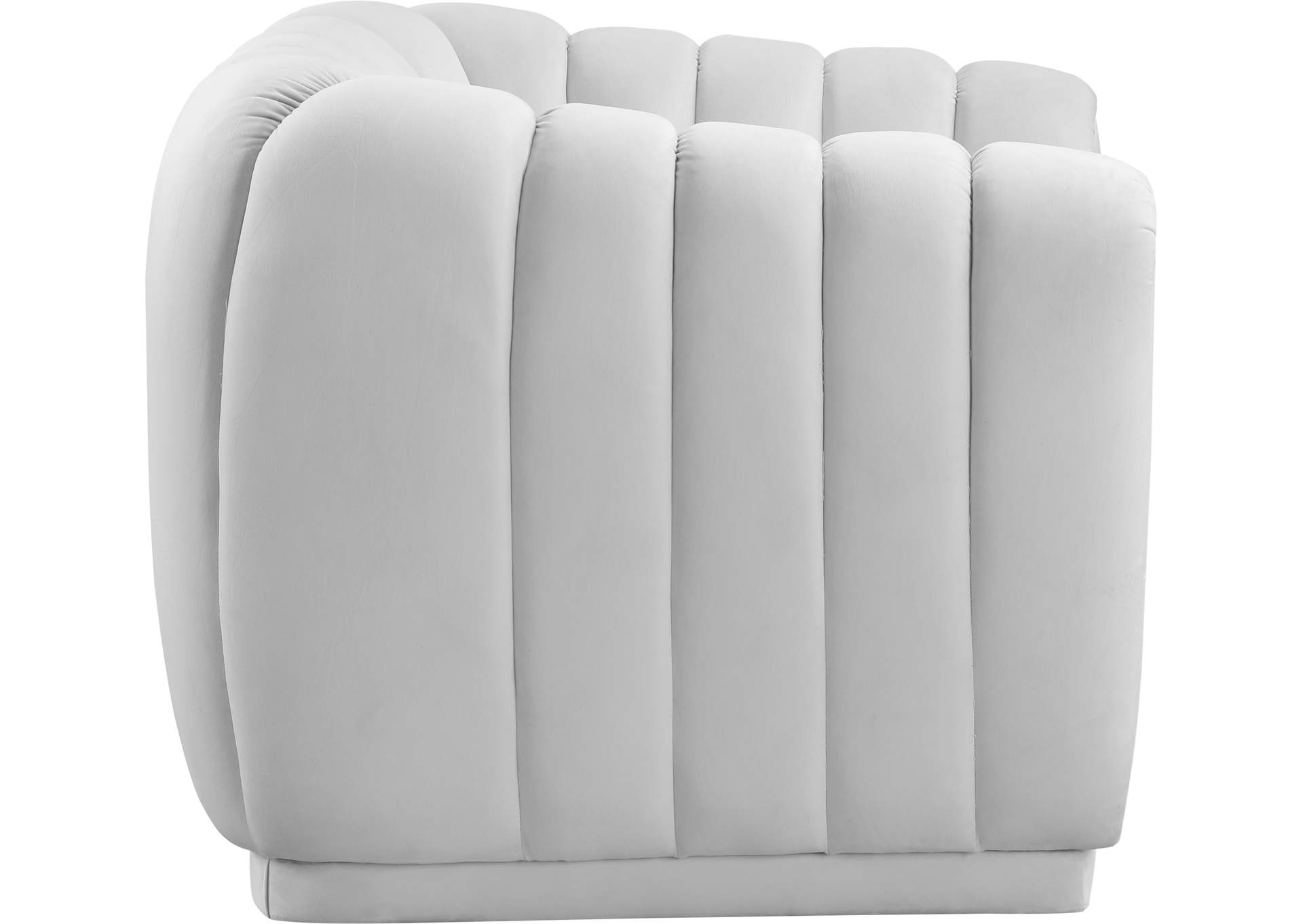 Dixie Cream Velvet Chair,Meridian Furniture