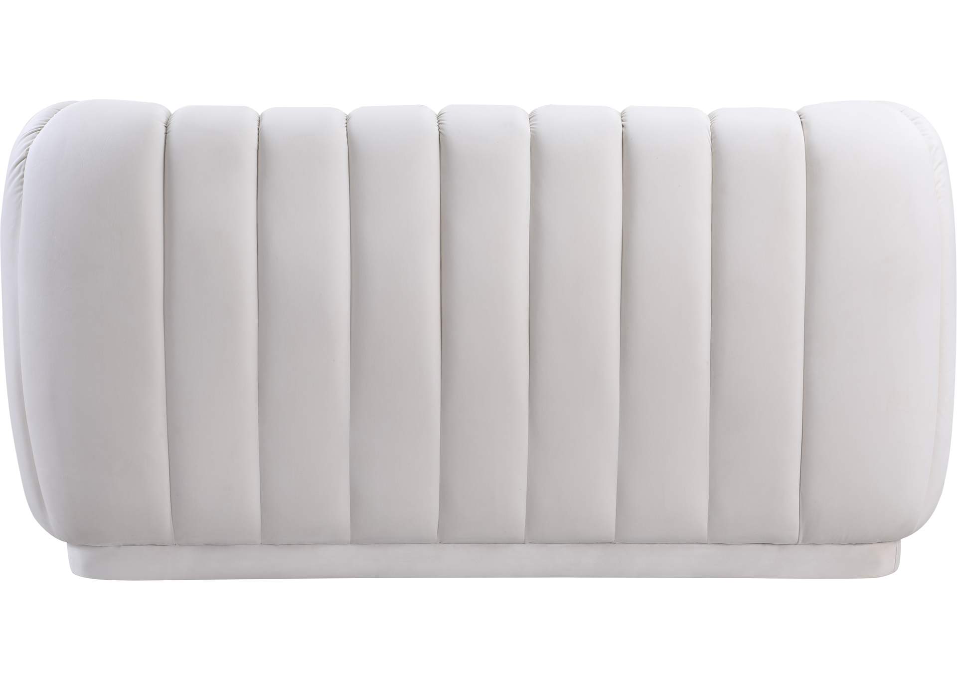 Dixie Cream Velvet Loveseat,Meridian Furniture