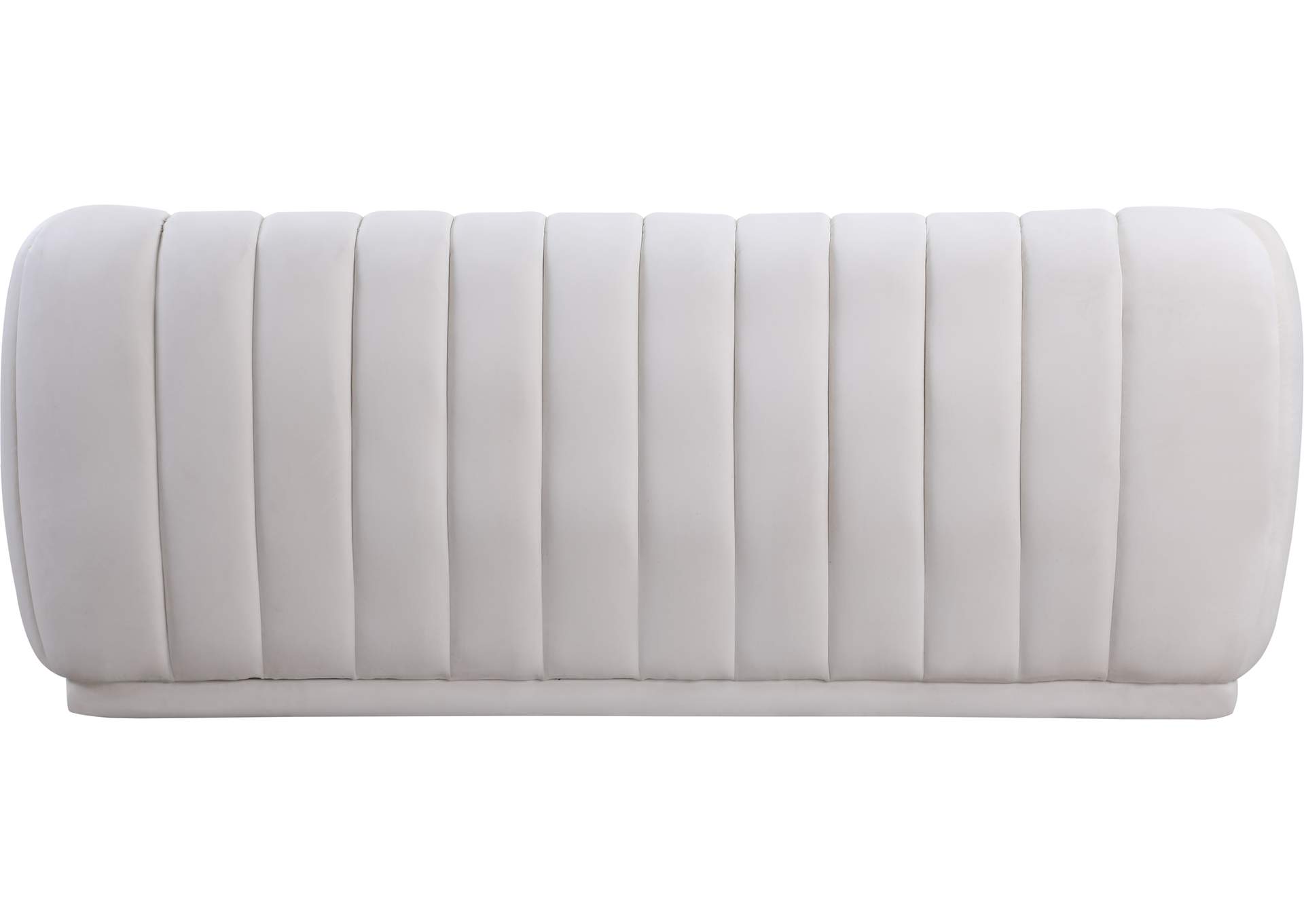 Dixie Cream Velvet Sofa,Meridian Furniture