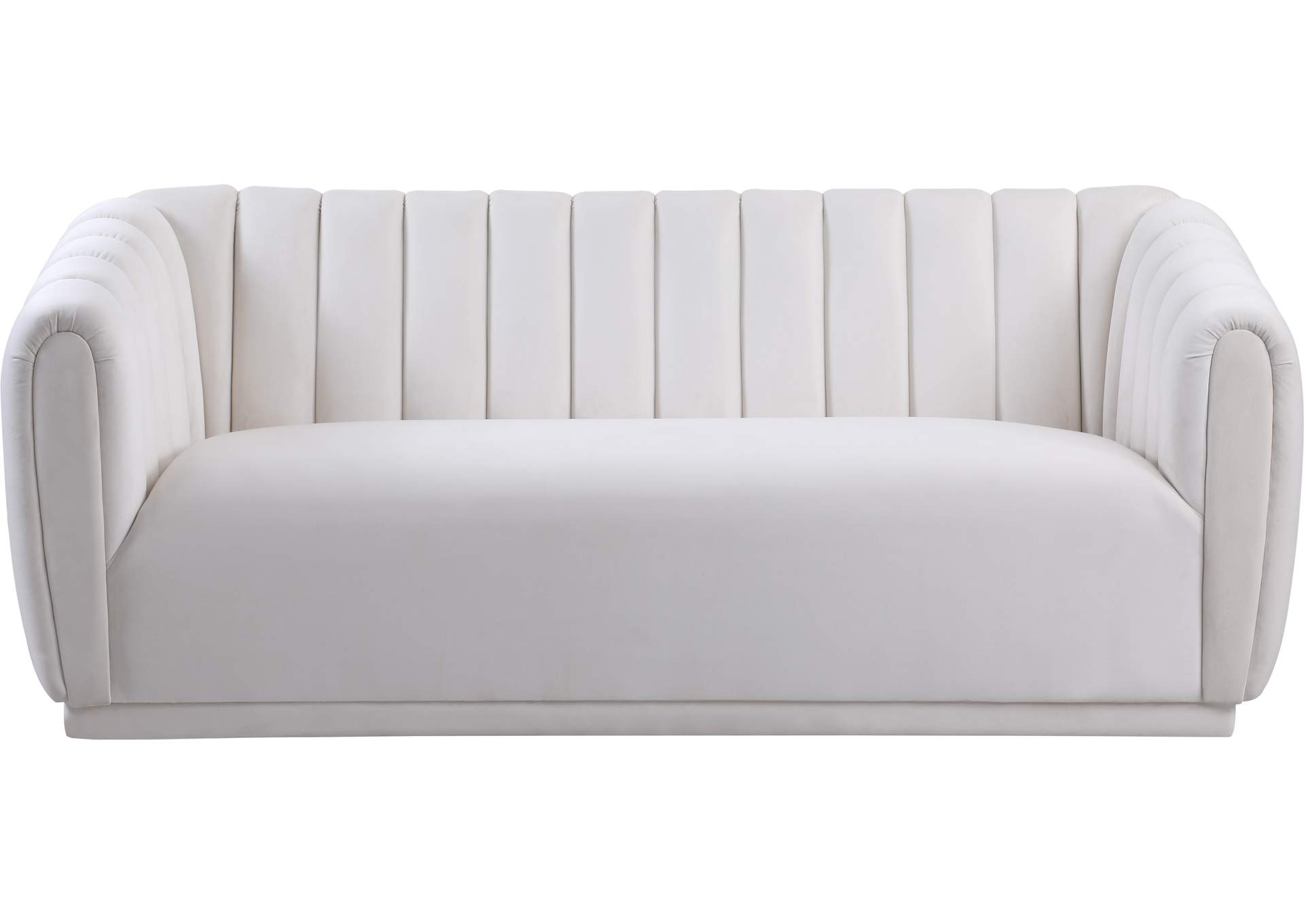 Dixie Cream Velvet Sofa,Meridian Furniture