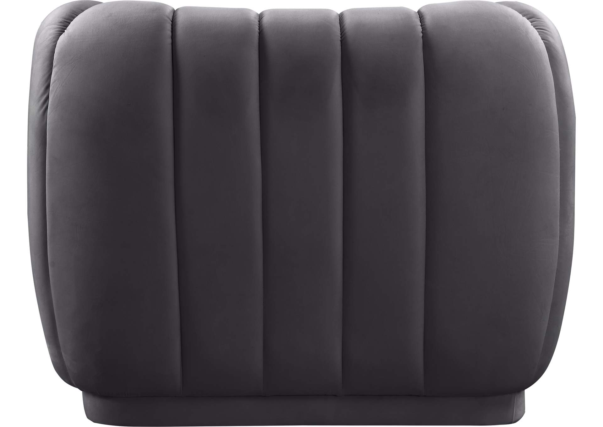 Dixie Grey Velvet Chair,Meridian Furniture