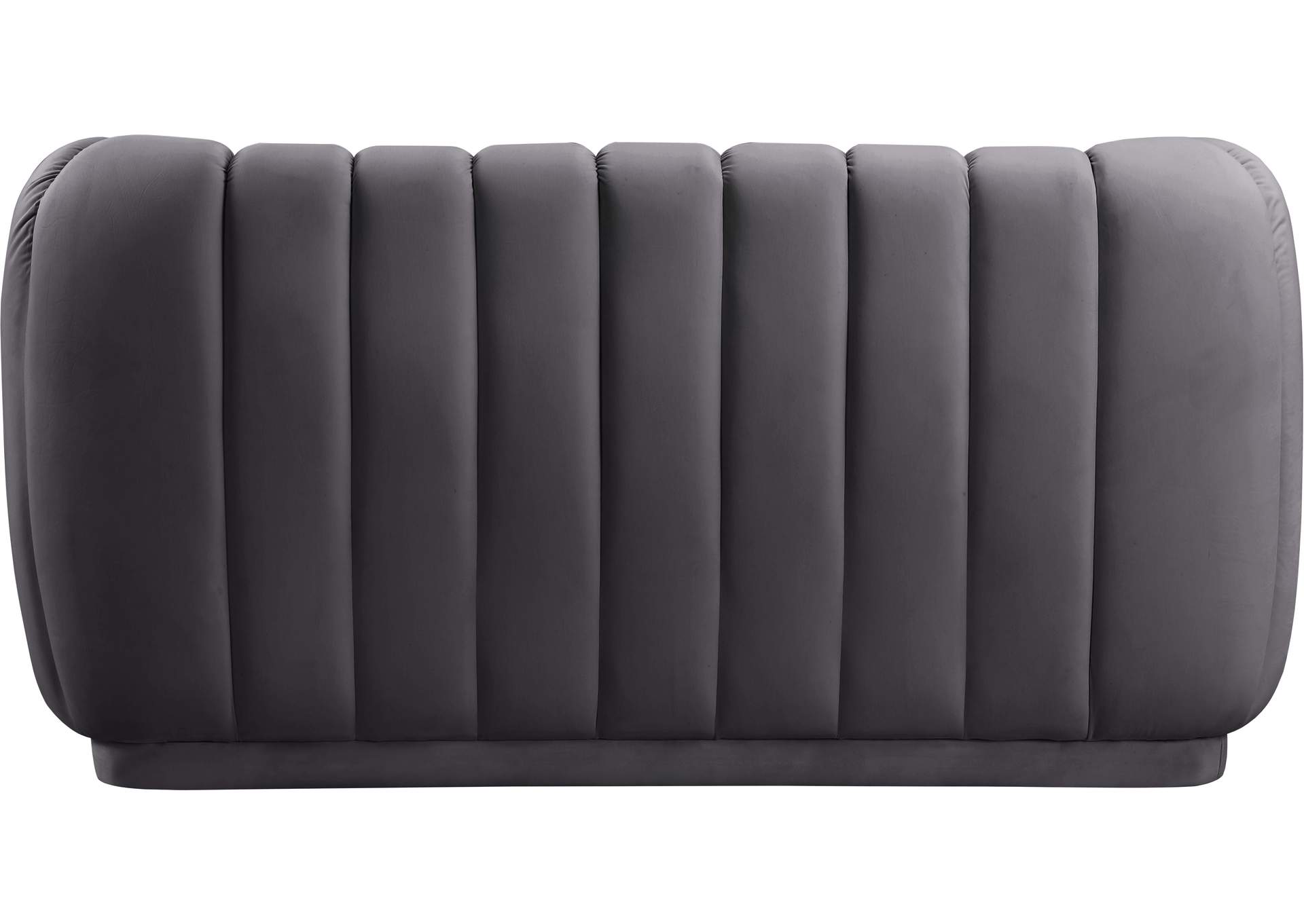 Dixie Grey Velvet Loveseat,Meridian Furniture