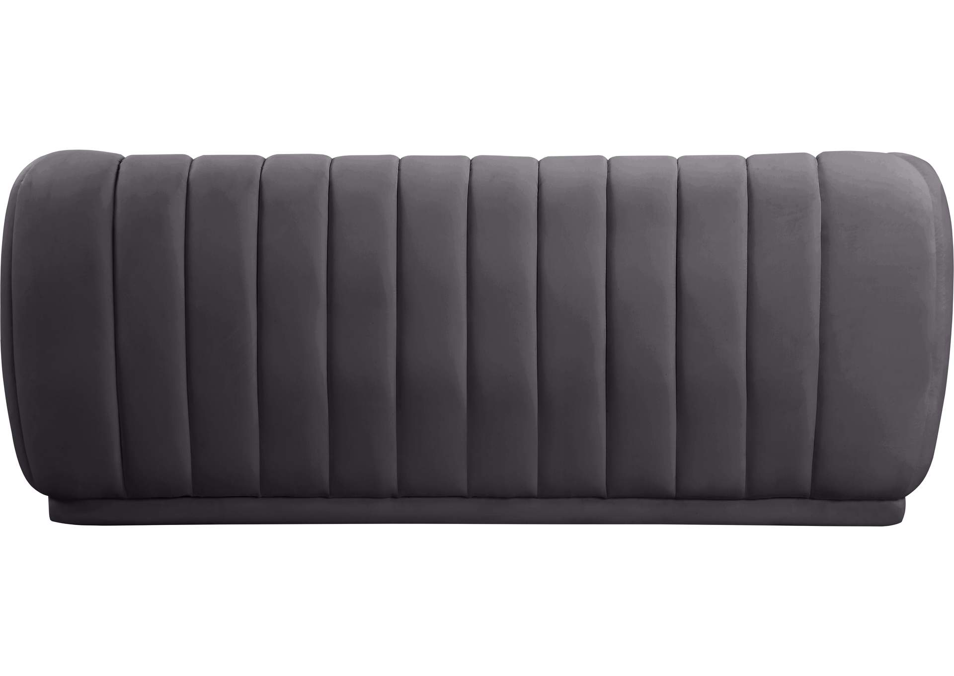 Dixie Grey Velvet Sofa,Meridian Furniture