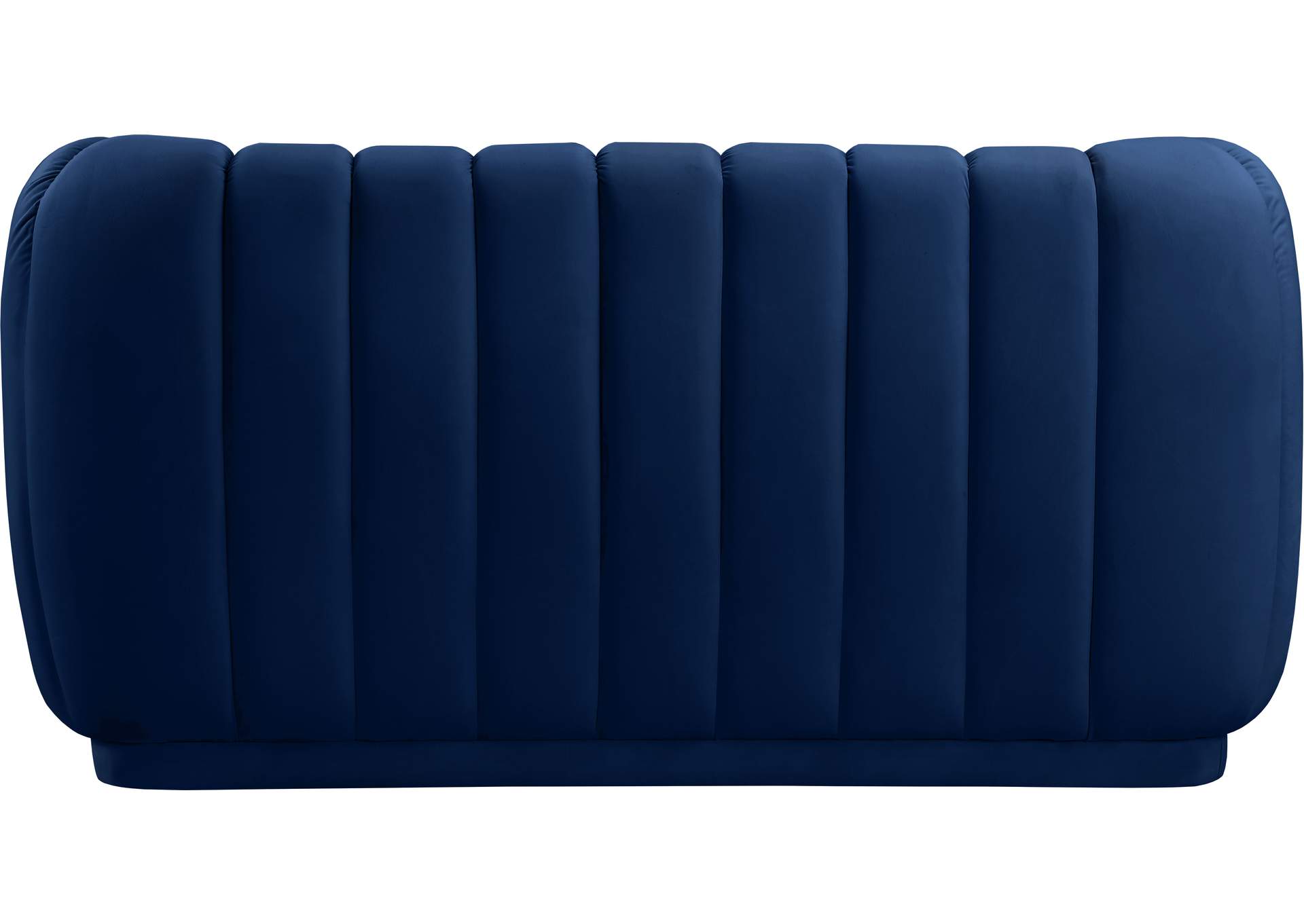 Dixie Navy Velvet Loveseat,Meridian Furniture