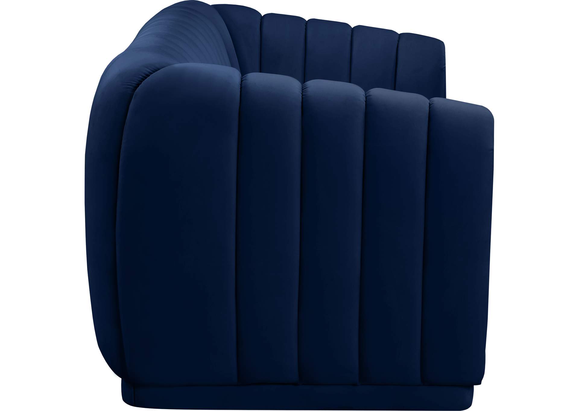 Dixie Navy Velvet Sofa,Meridian Furniture