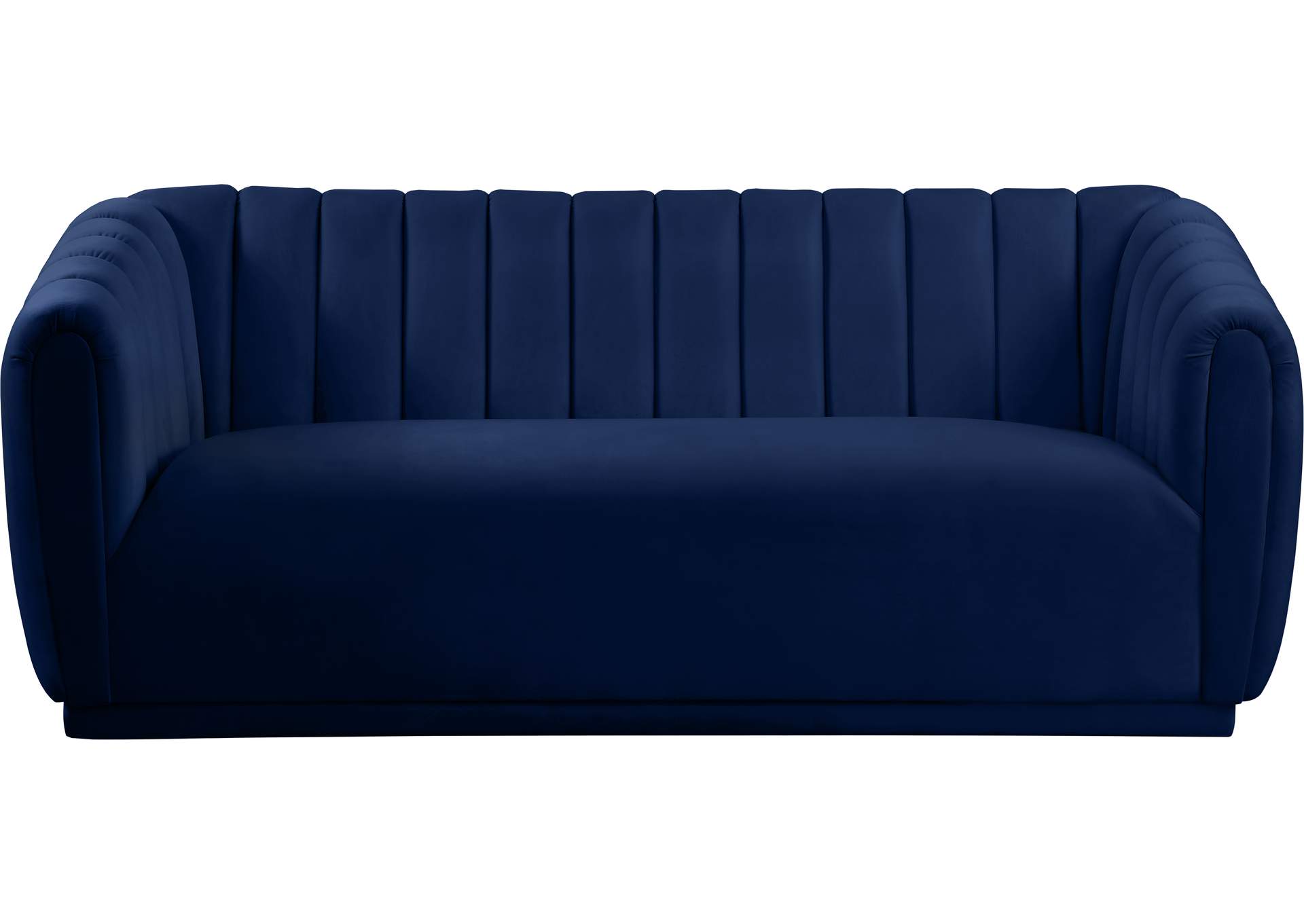 Dixie Navy Velvet Sofa,Meridian Furniture