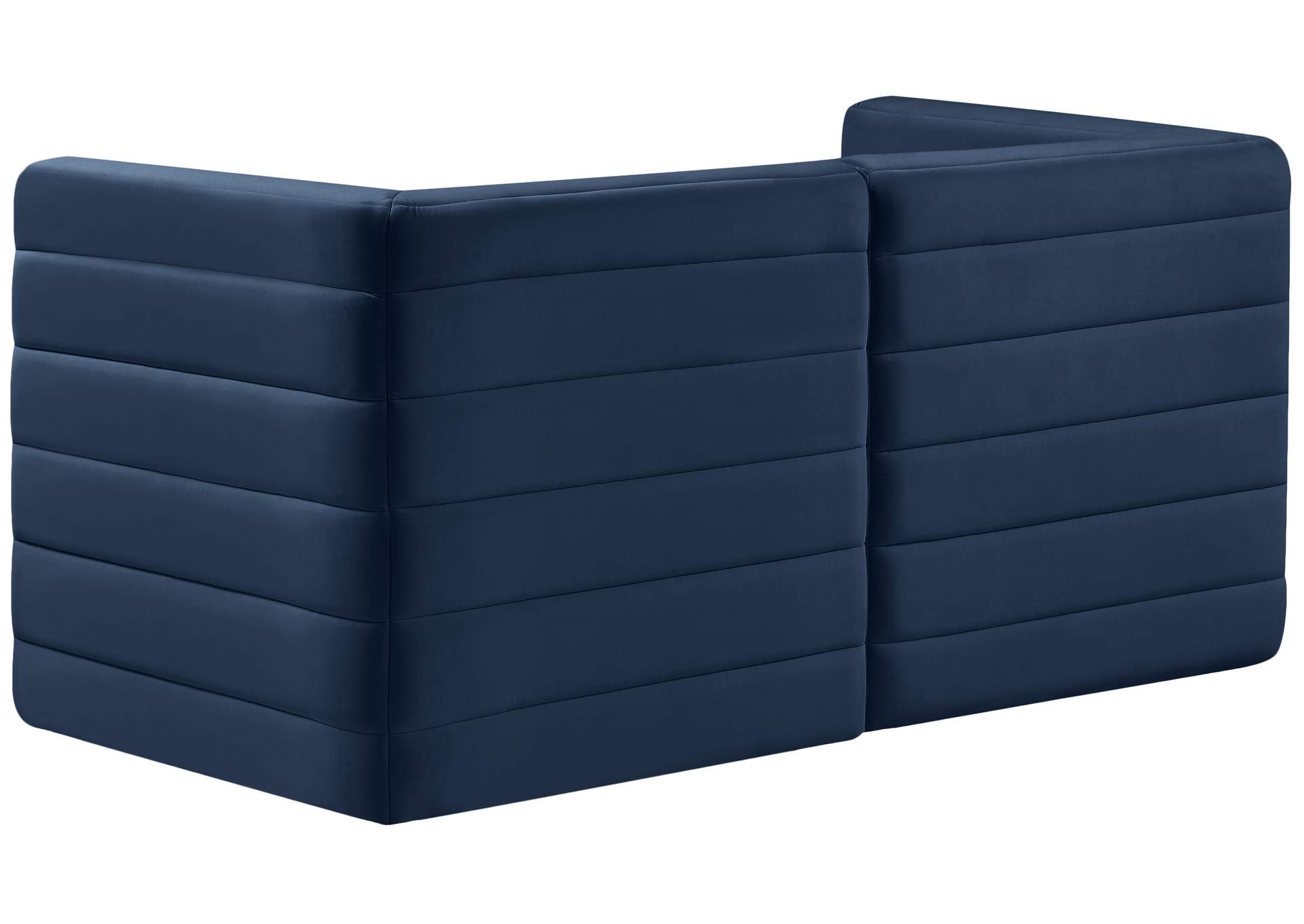 Quincy Navy Velvet Modular Sofa,Meridian Furniture