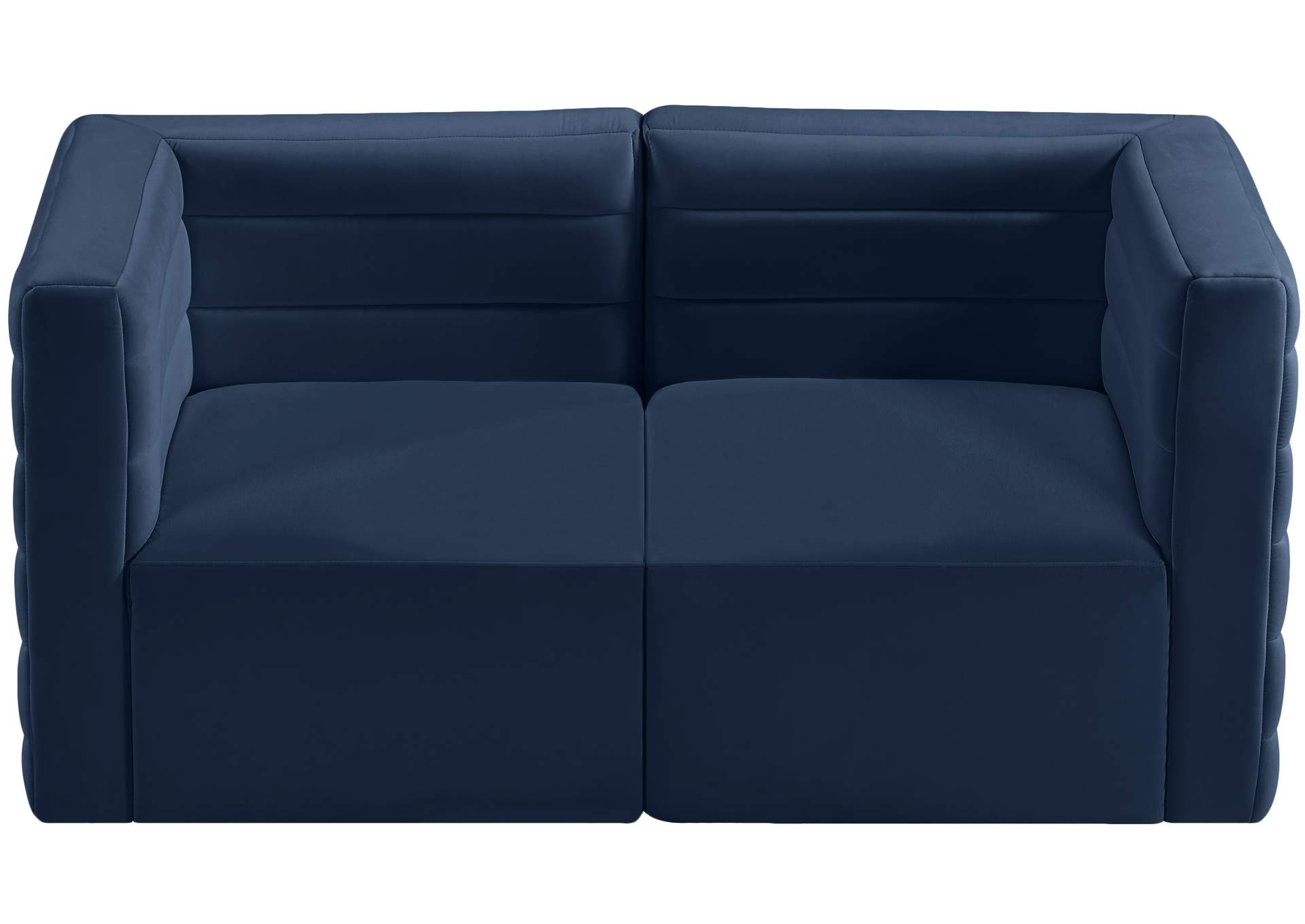 Quincy Navy Velvet Modular Sofa,Meridian Furniture