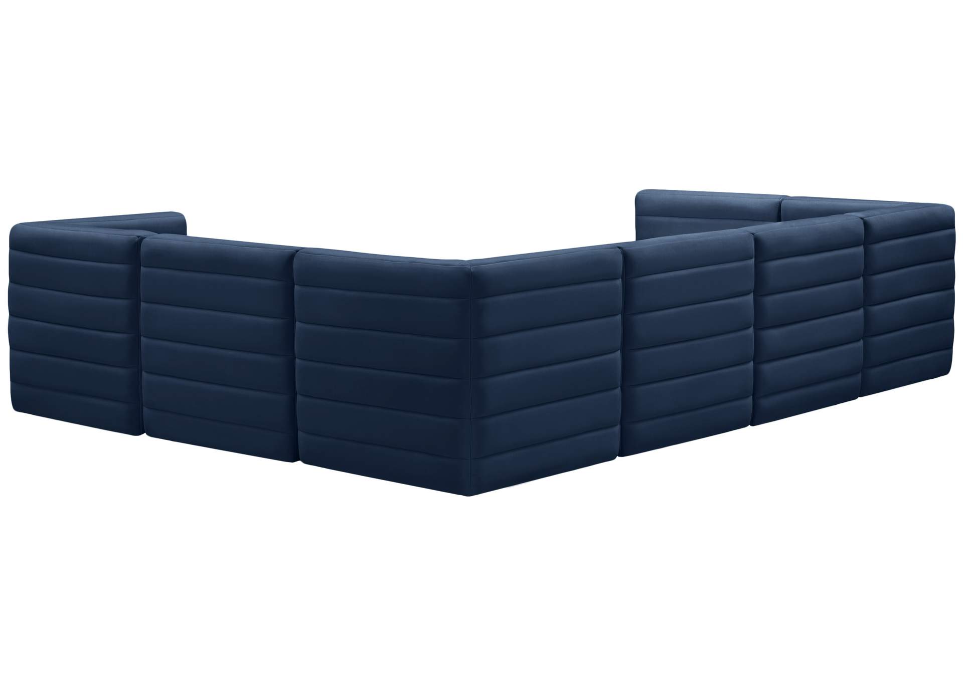 Quincy Navy Velvet Modular Sectional,Meridian Furniture