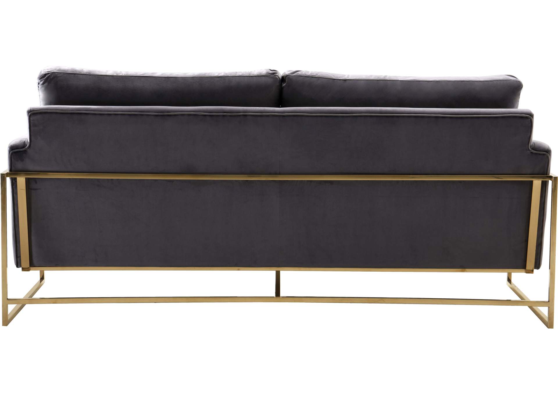 Mila Grey Velvet Sofa,Meridian Furniture