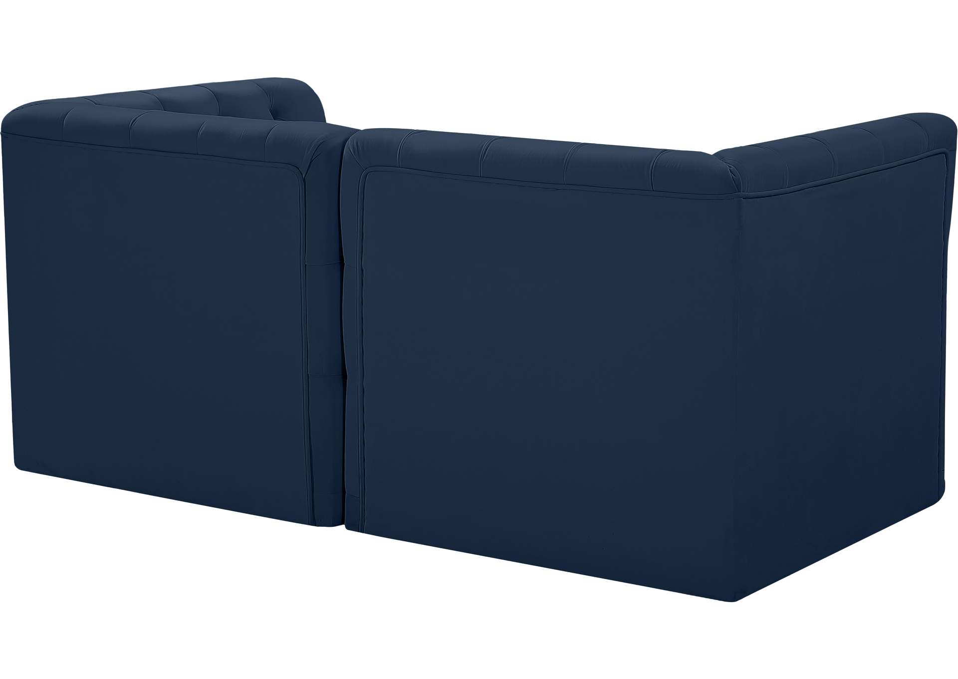 Tuft Navy Velvet Modular Sofa,Meridian Furniture