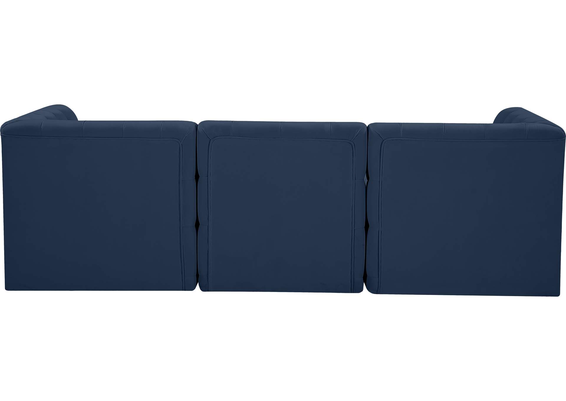 Tuft Navy Velvet Modular Sofa,Meridian Furniture