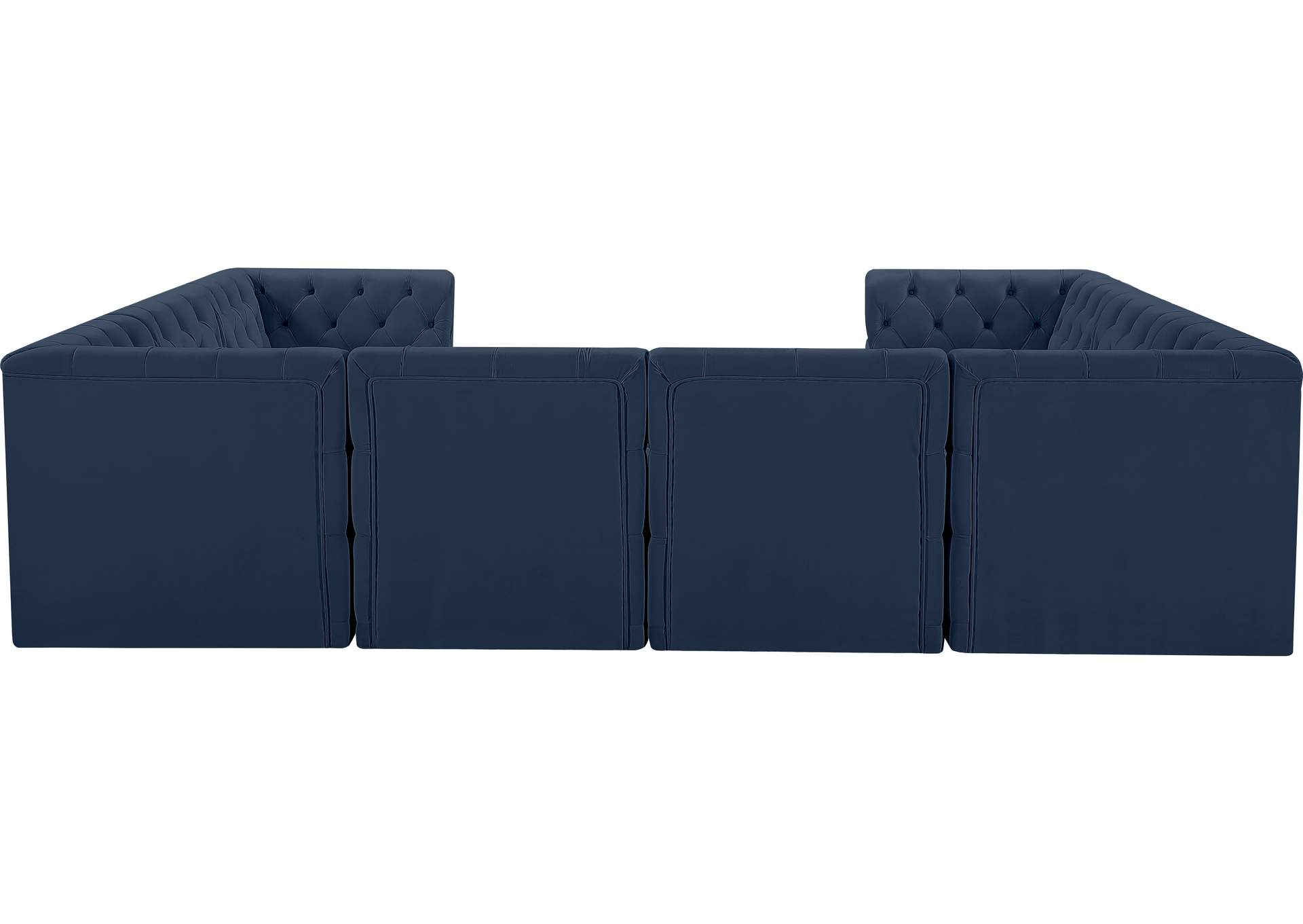 Tuft Navy Velvet Modular Sectional,Meridian Furniture