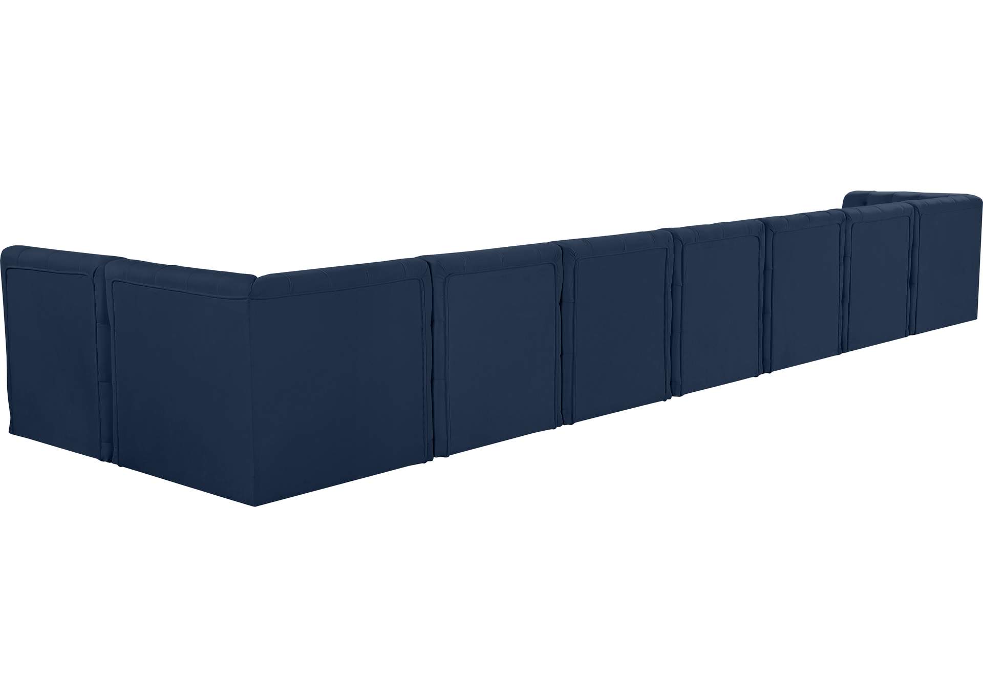 Tuft Navy Velvet Modular Sectional,Meridian Furniture